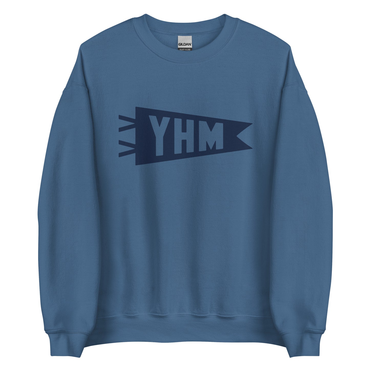 Airport Code Sweatshirt - Navy Blue Graphic • YHM Hamilton • YHM Designs - Image 05
