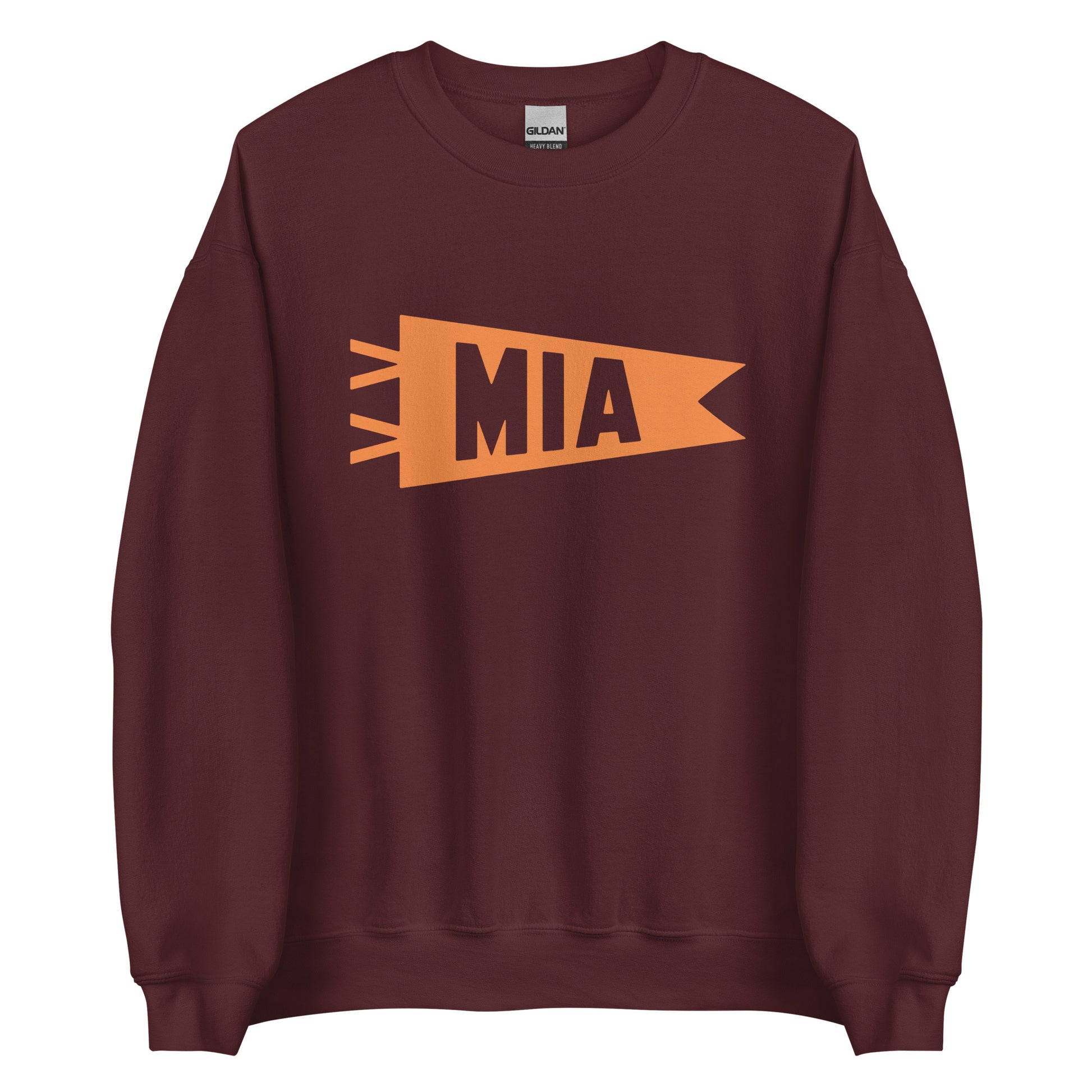 Airport Code Sweatshirt - Orange Graphic • MIA Miami • YHM Designs - Image 05