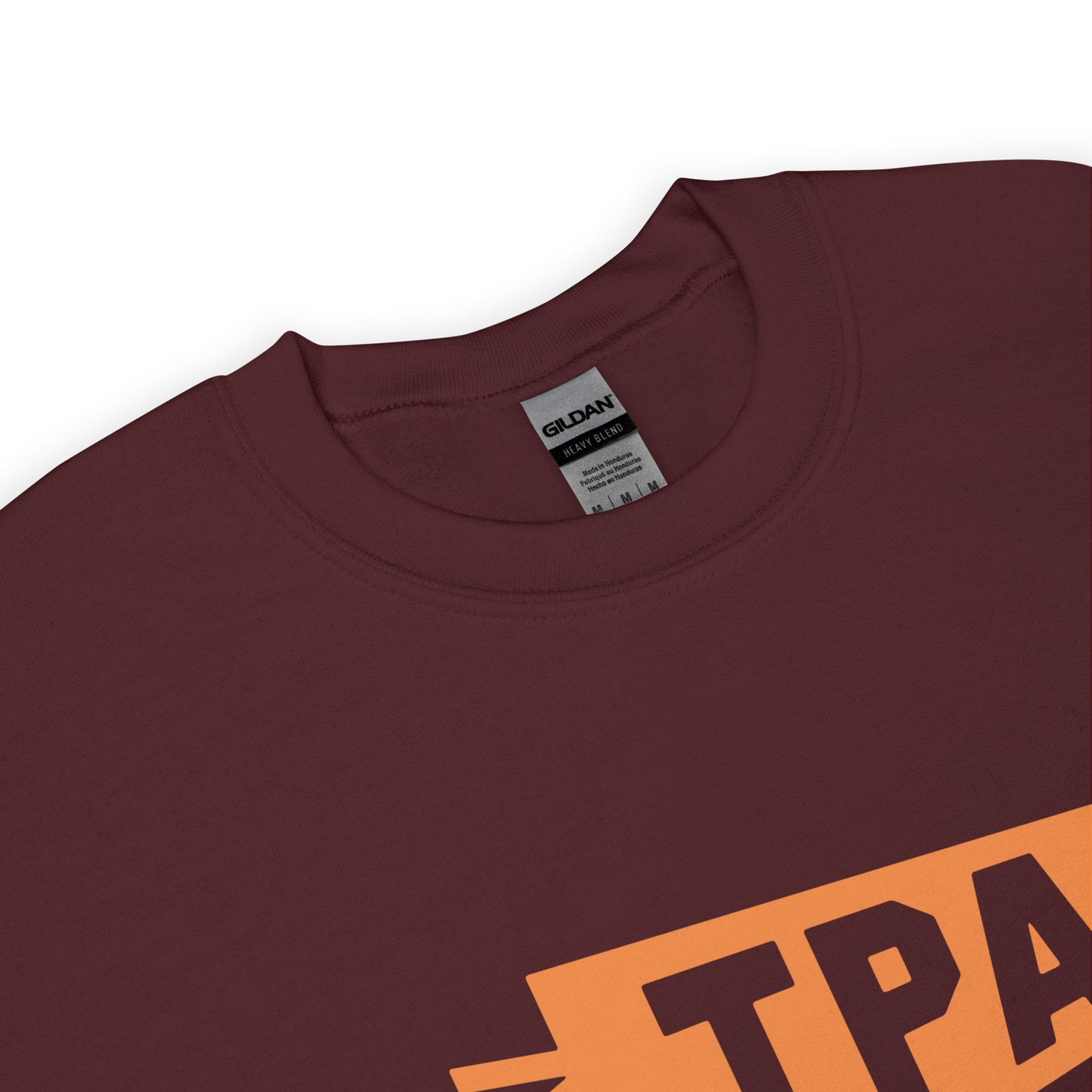 Airport Code Sweatshirt - Orange Graphic • TPA Tampa • YHM Designs - Image 04