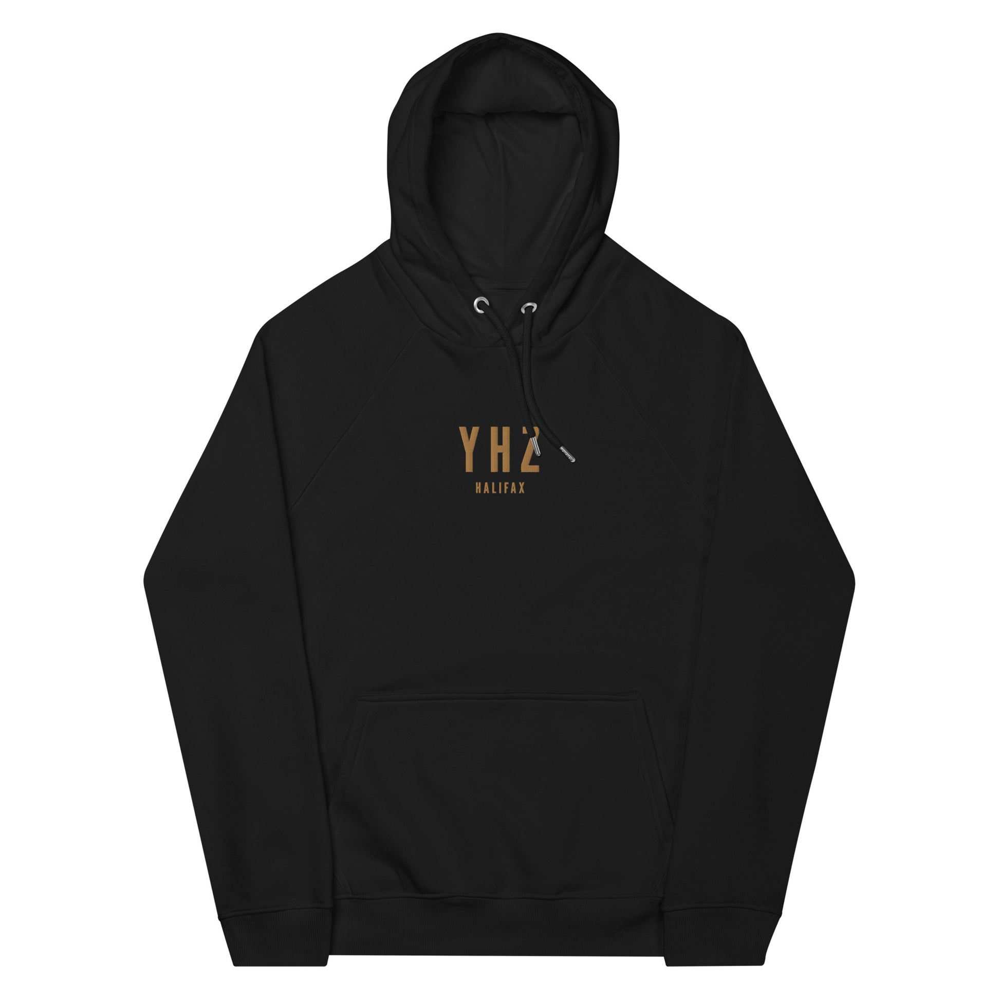 Embroidered Organic Hoodie - Old Gold • YHZ Halifax • YHM Designs - Image 10