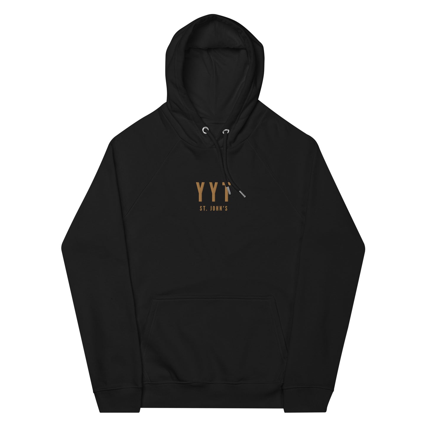 Embroidered Organic Hoodie - Old Gold • YYT St. John's • YHM Designs - Image 10