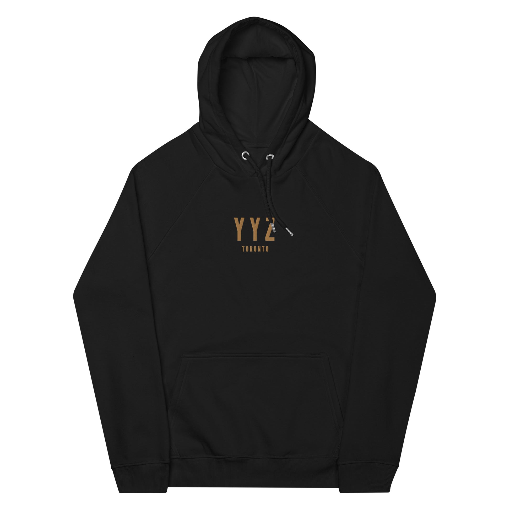 Embroidered Organic Hoodie - Old Gold • YYZ Toronto • YHM Designs - Image 10