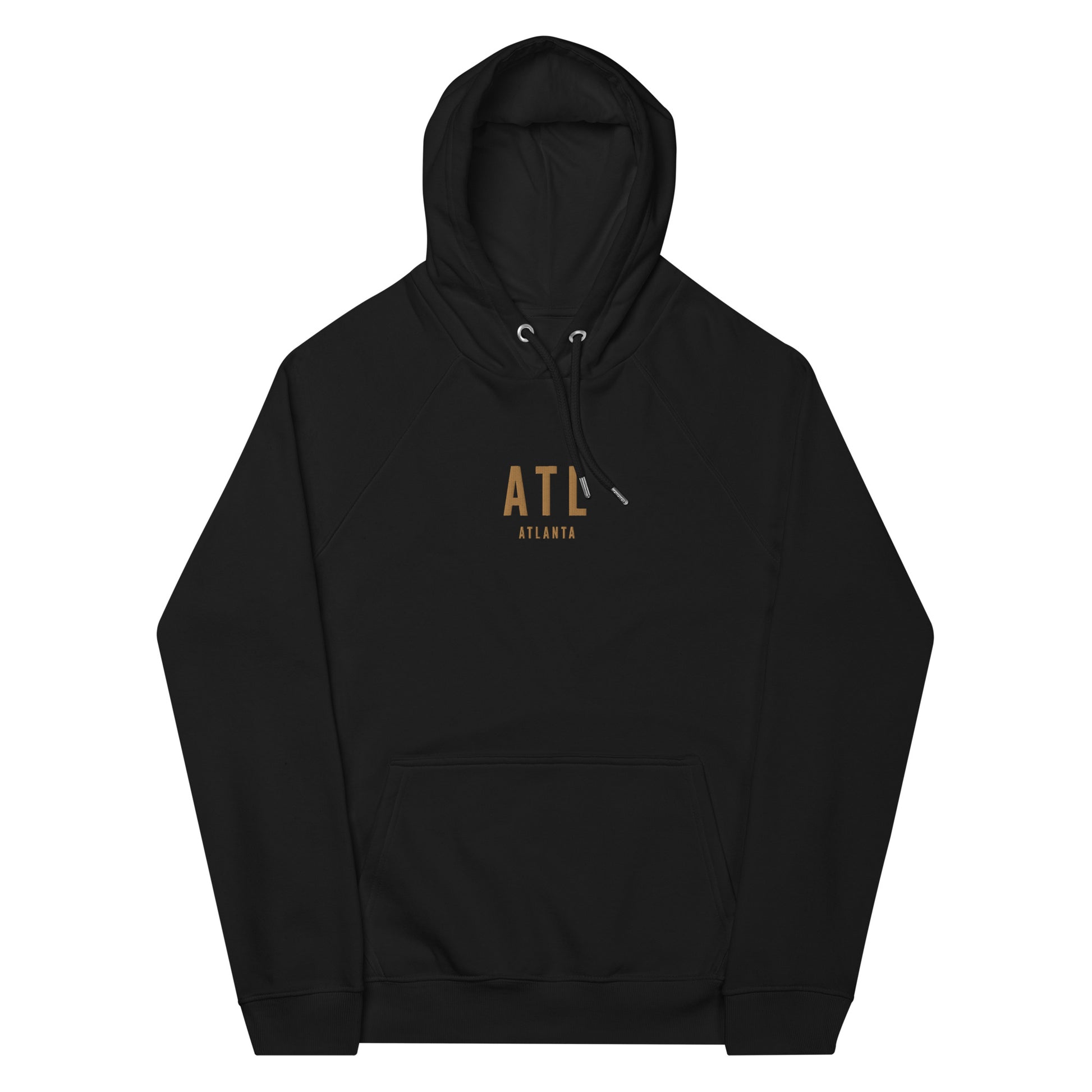 Embroidered Organic Hoodie - Old Gold • ATL Atlanta • YHM Designs - Image 10