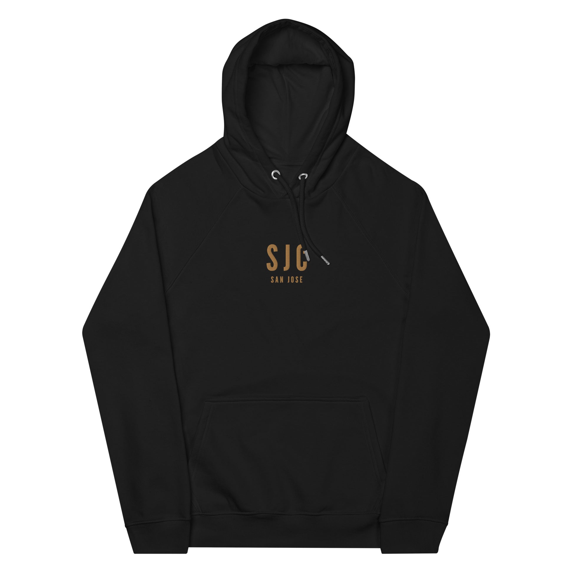 Embroidered Organic Hoodie - Old Gold • SJC San Jose • YHM Designs - Image 10