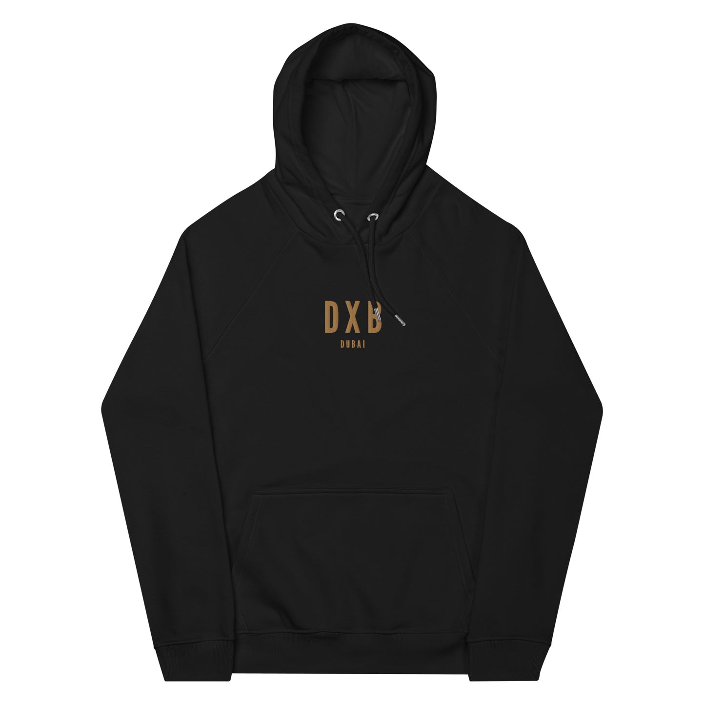 Embroidered Organic Hoodie - Old Gold • DXB Dubai • YHM Designs - Image 10