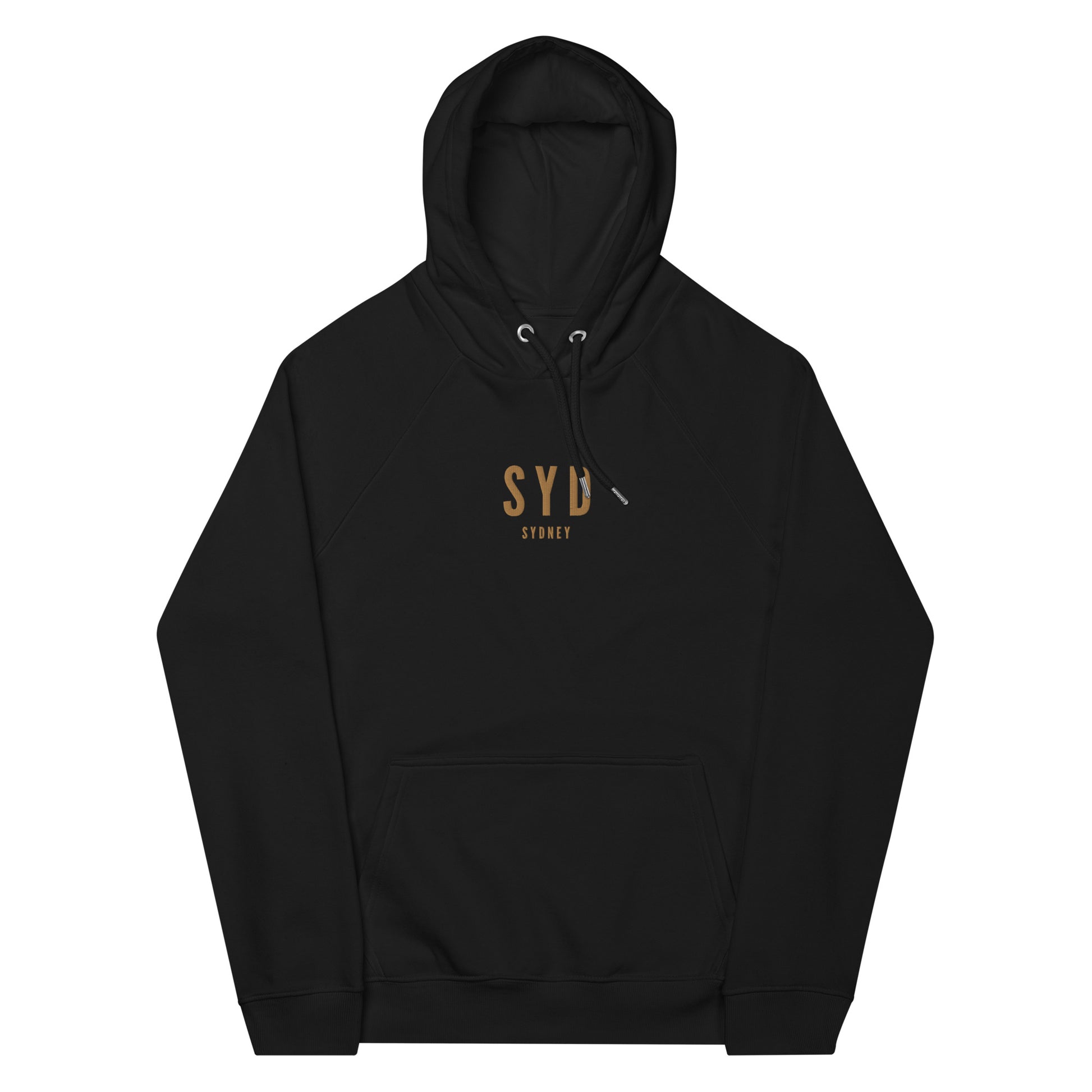 Embroidered Organic Hoodie - Old Gold • SYD Sydney • YHM Designs - Image 10
