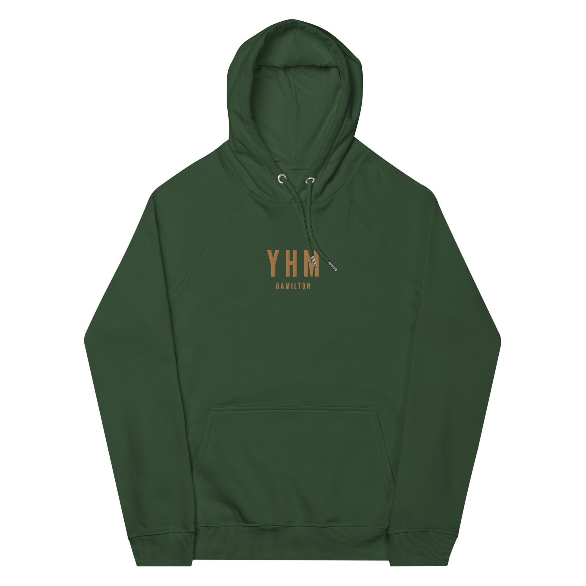Embroidered Organic Hoodie - Old Gold • YHM Hamilton • YHM Designs - Image 01