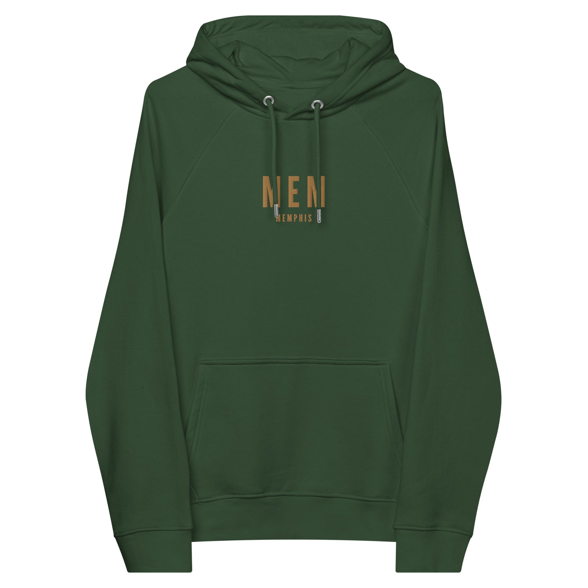 Embroidered Organic Hoodie - Old Gold • MEM Memphis • YHM Designs - Image 08