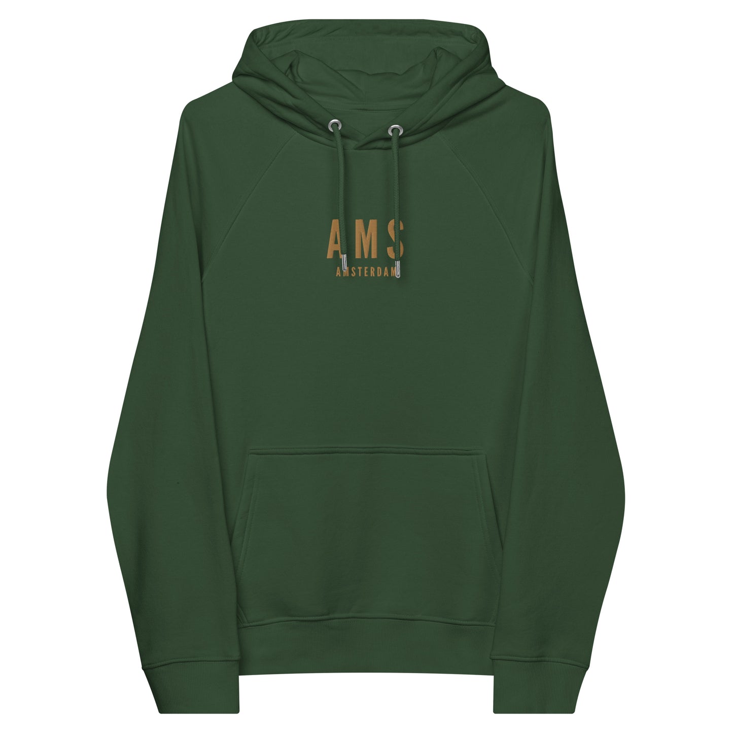 Embroidered Organic Hoodie - Old Gold • AMS Amsterdam • YHM Designs - Image 08