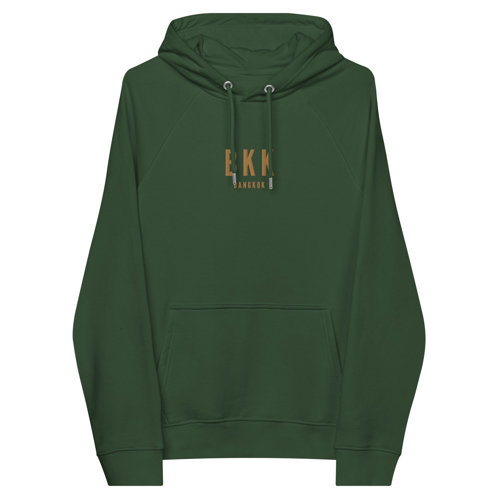 Embroidered Organic Hoodie - Old Gold • BKK Bangkok • YHM Designs - Image 08