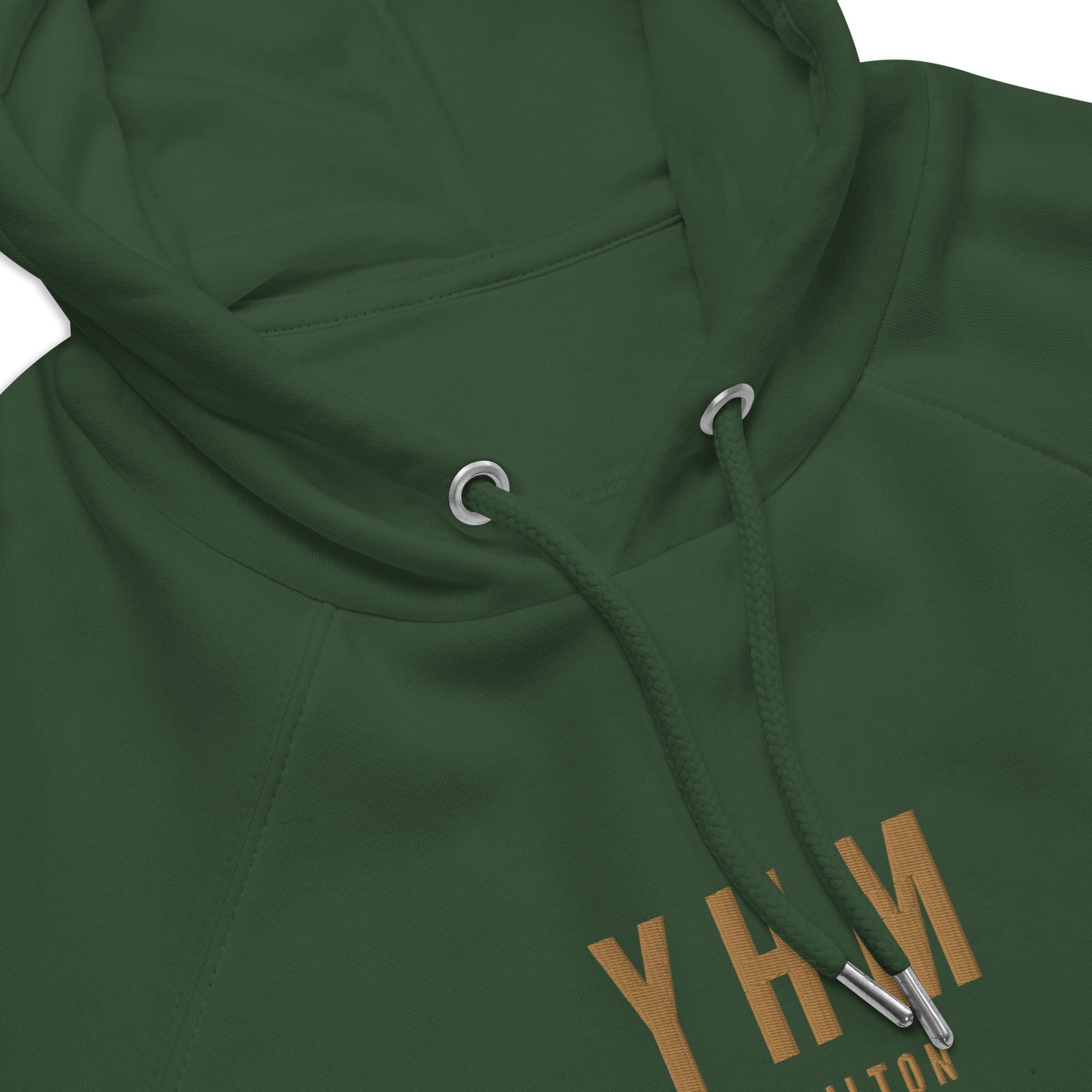 Embroidered Organic Hoodie - Old Gold • YHM Hamilton • YHM Designs - Image 07