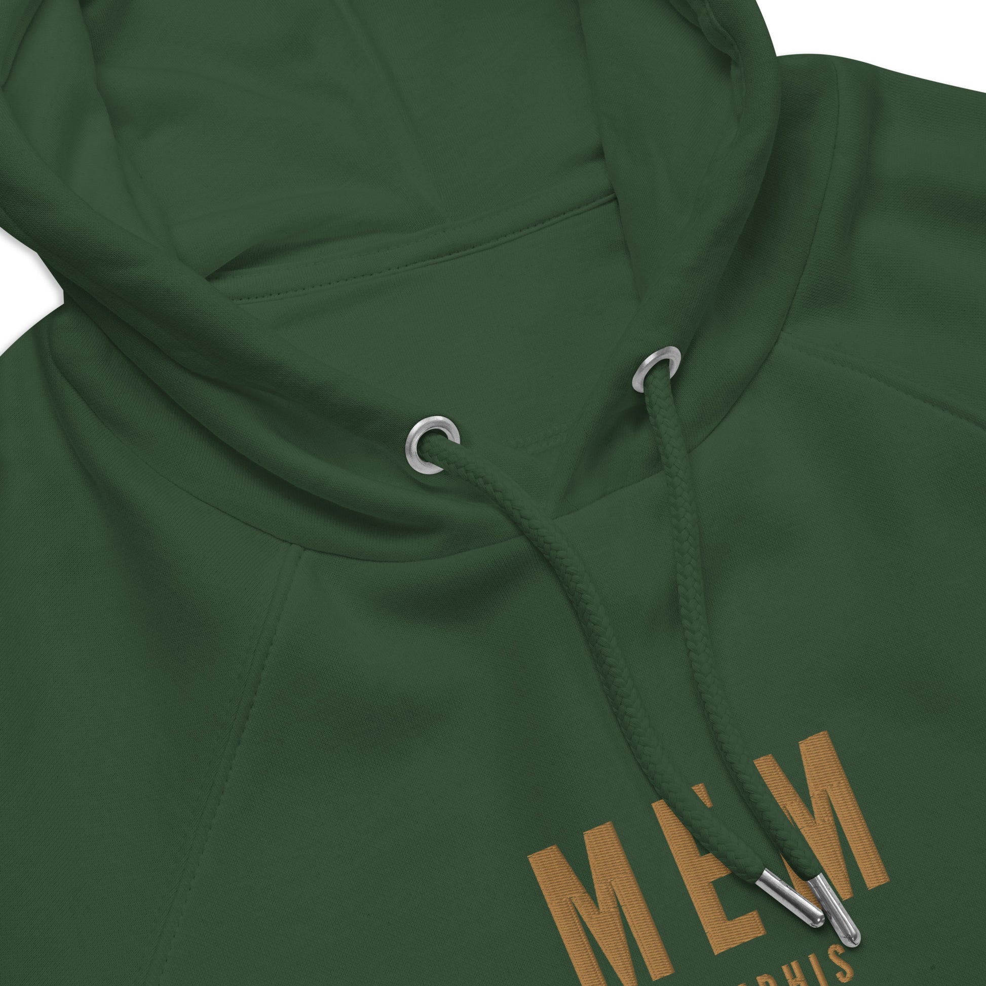 Embroidered Organic Hoodie - Old Gold • MEM Memphis • YHM Designs - Image 07