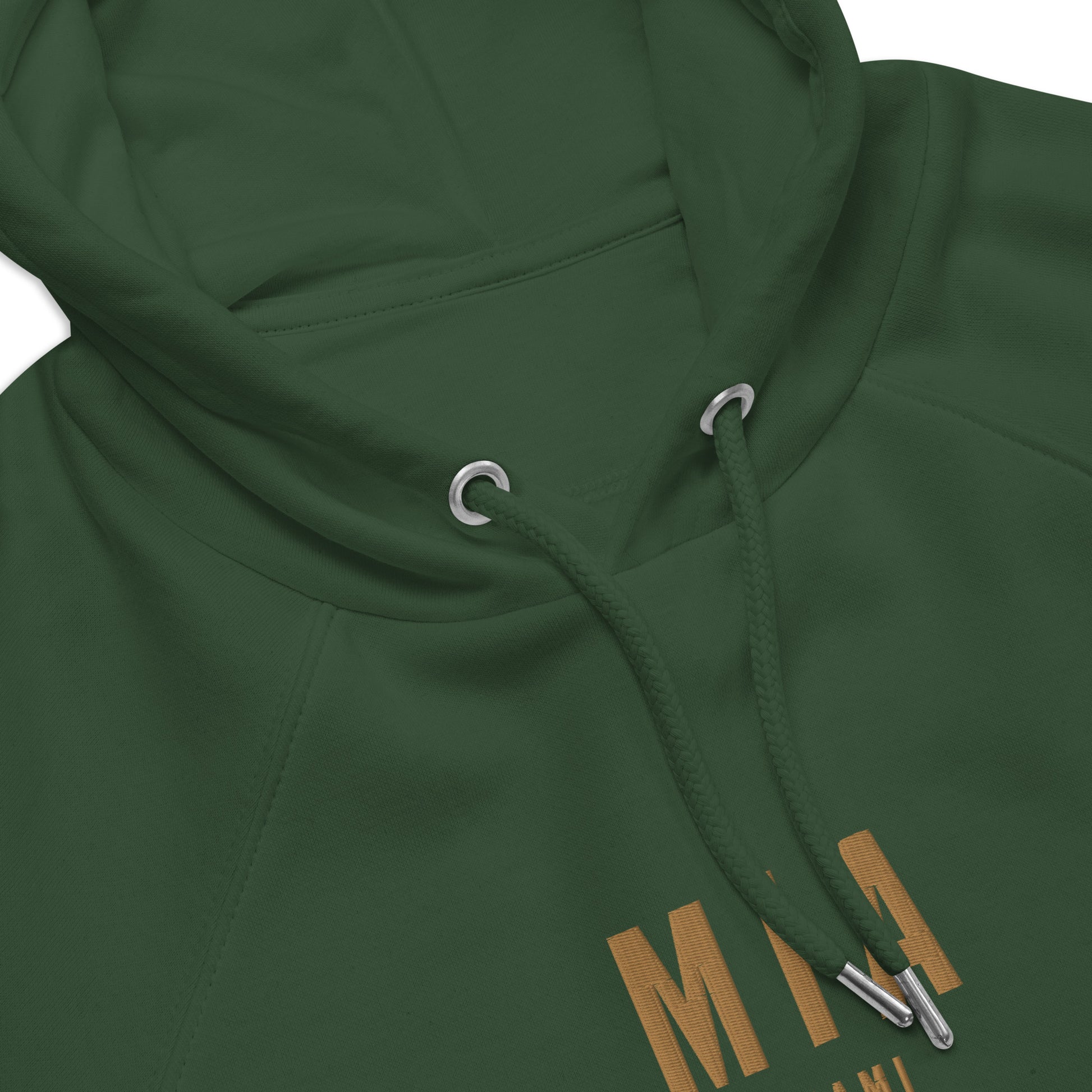 Embroidered Organic Hoodie - Old Gold • MIA Miami • YHM Designs - Image 07