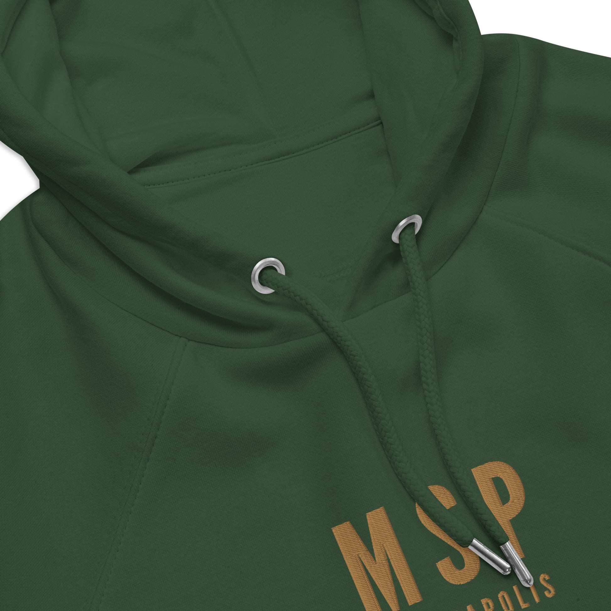 Embroidered Organic Hoodie - Old Gold • MSP Minneapolis • YHM Designs - Image 07