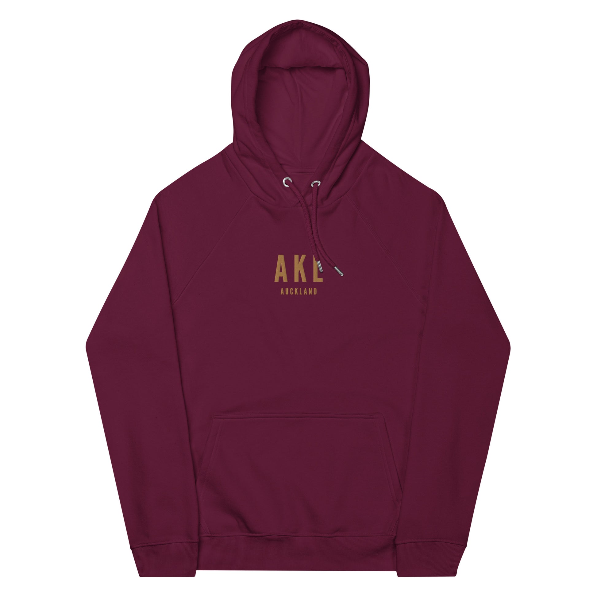 Embroidered Organic Hoodie - Old Gold • AKL Auckland • YHM Designs - Image 11