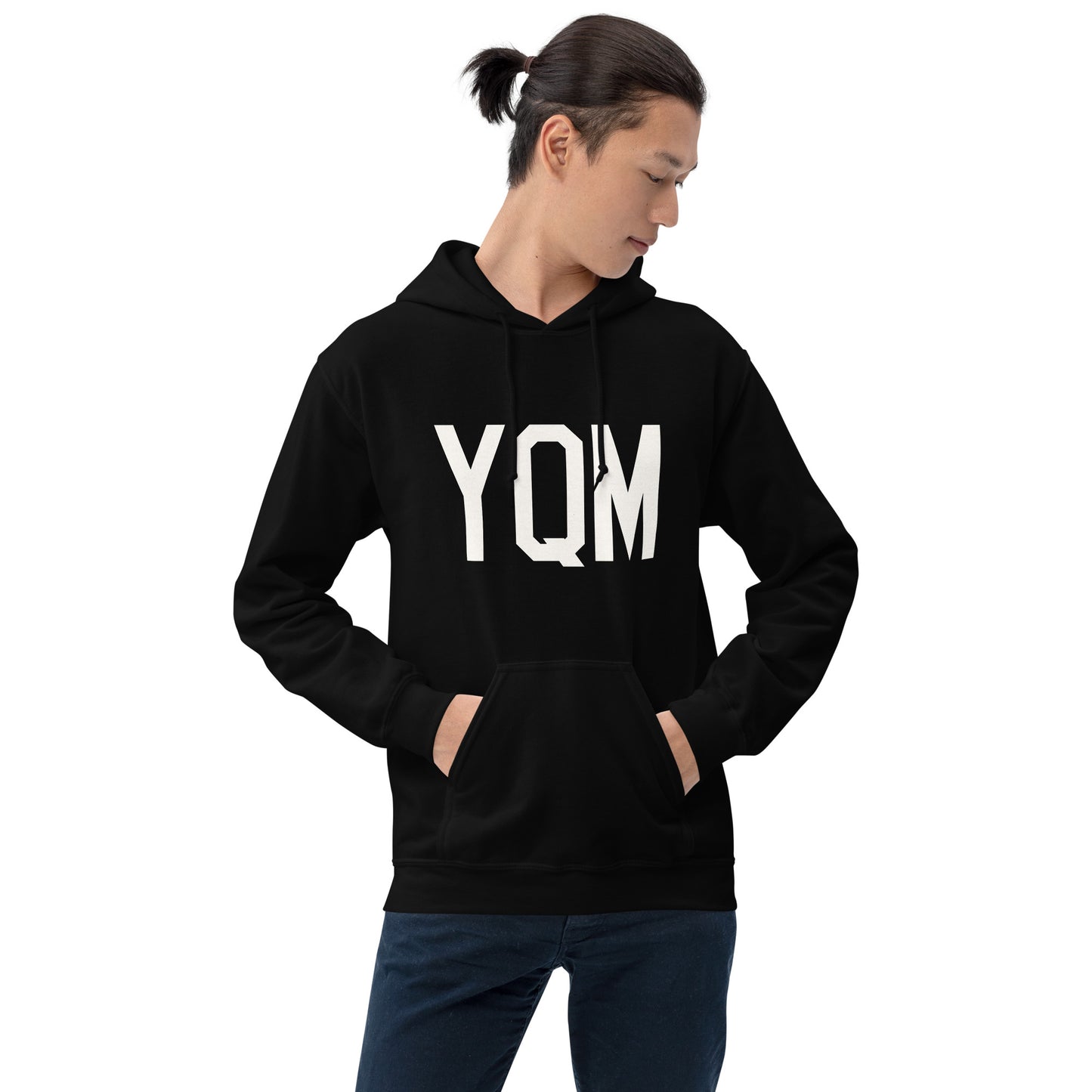 Unisex Hoodie - White Graphic • YQM Moncton • YHM Designs - Image 07