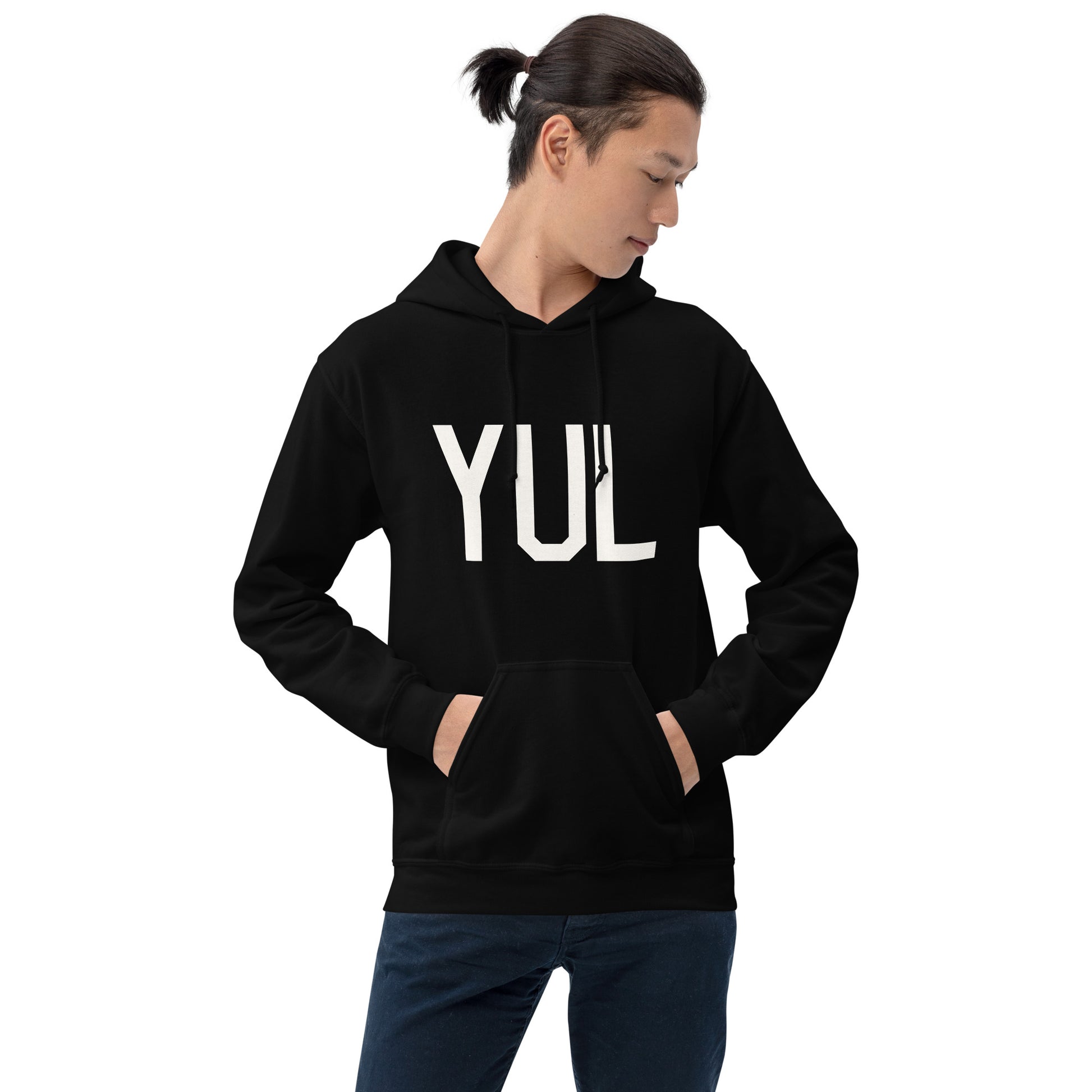 Unisex Hoodie - White Graphic • YUL Montreal • YHM Designs - Image 07