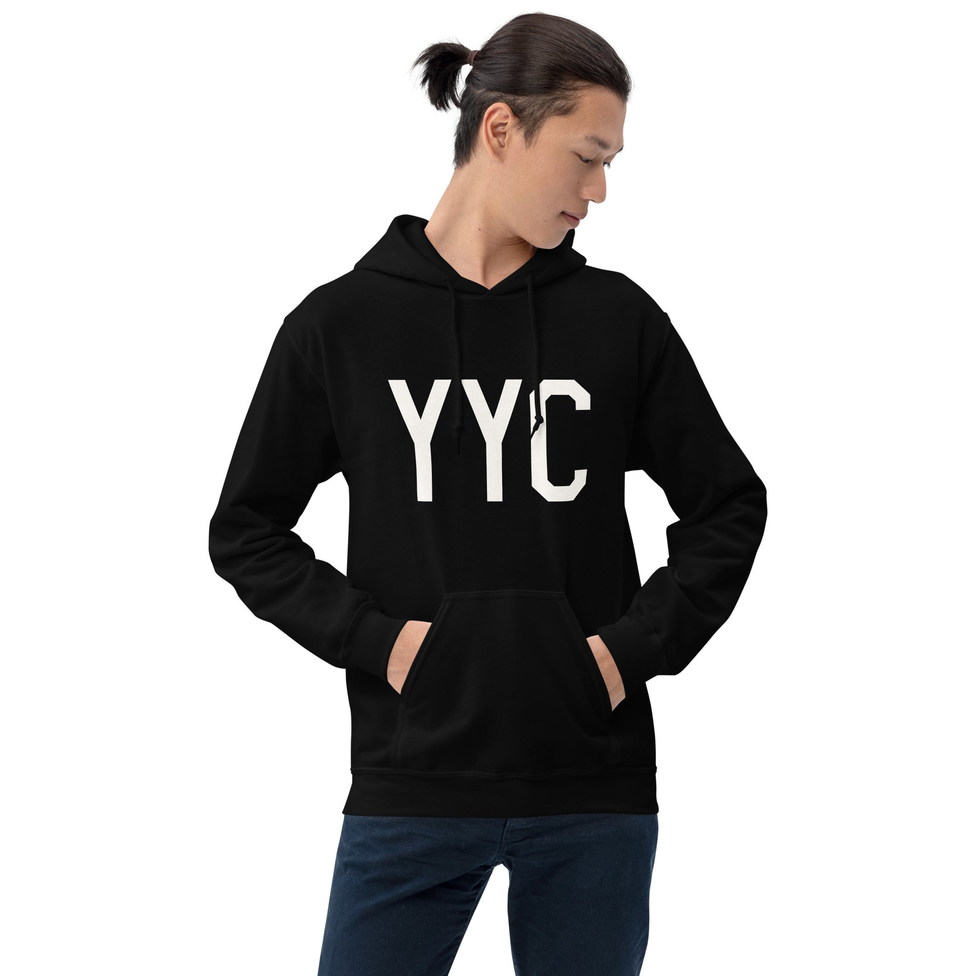 Unisex Hoodie - White Graphic • YYC Calgary • YHM Designs - Image 07