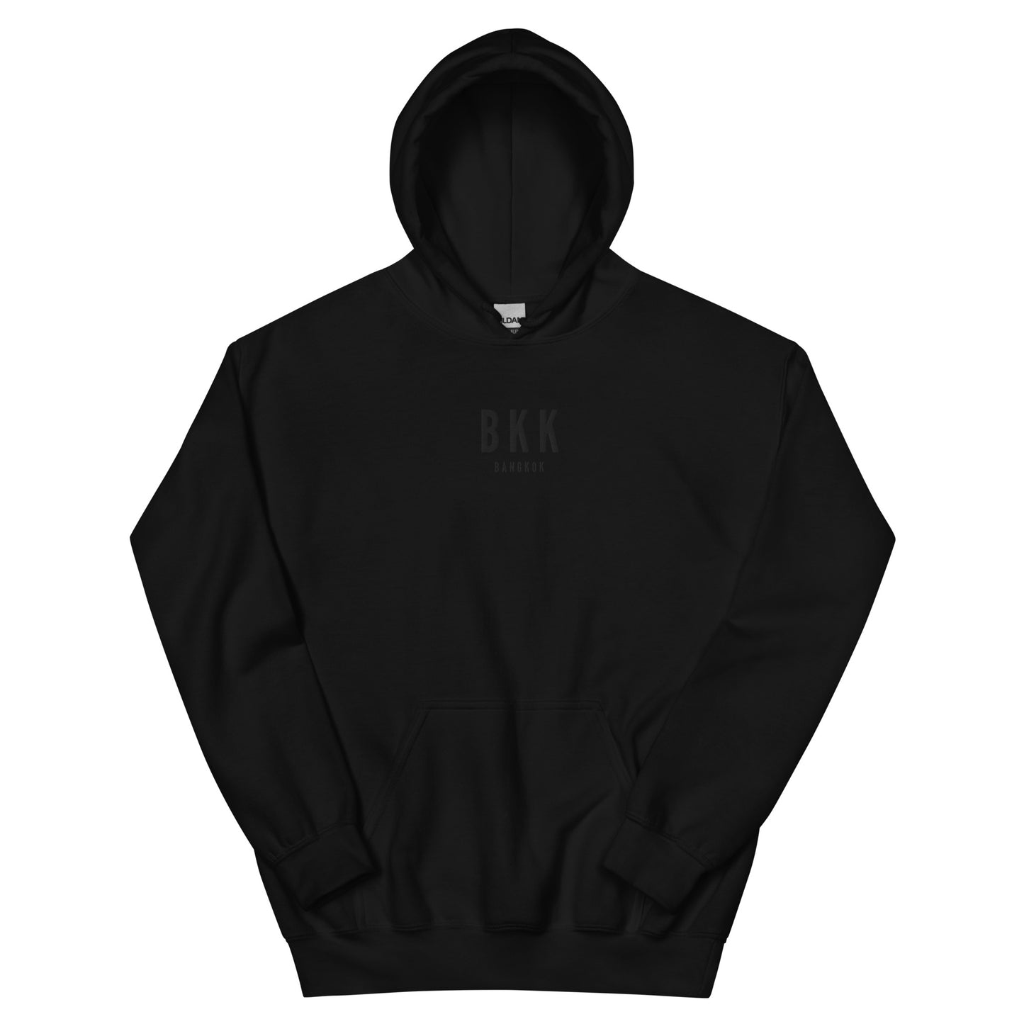 Embroidered Unisex Hoodie - Monochrome • BKK Bangkok • YHM Designs - Image 08