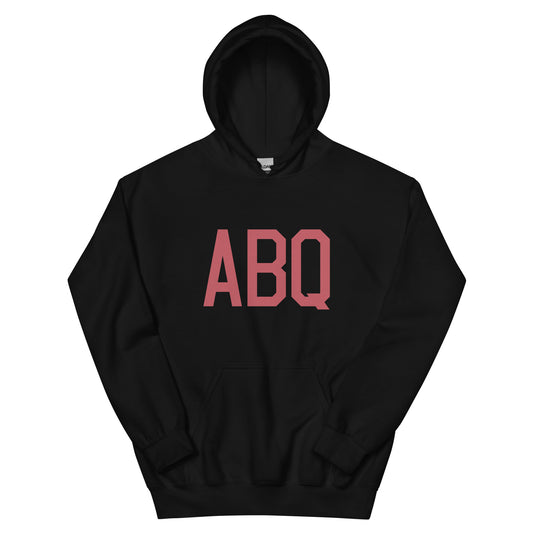 Aviation Enthusiast Hoodie - Deep Pink Graphic • ABQ Albuquerque • YHM Designs - Image 01