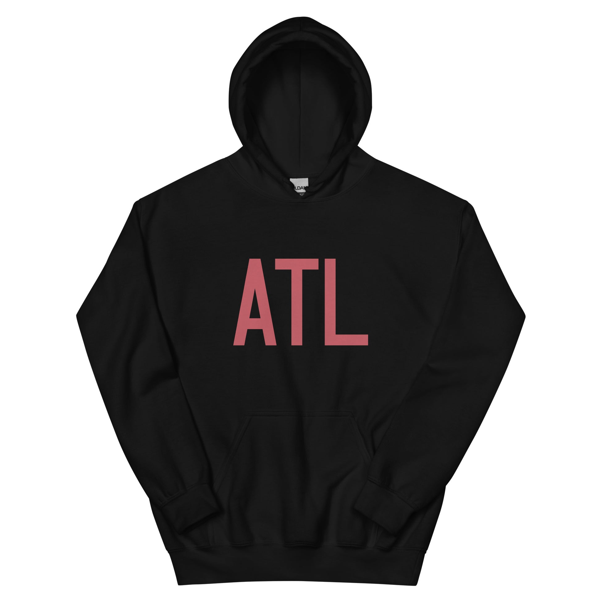 Aviation Enthusiast Hoodie - Deep Pink Graphic • ATL Atlanta • YHM Designs - Image 01