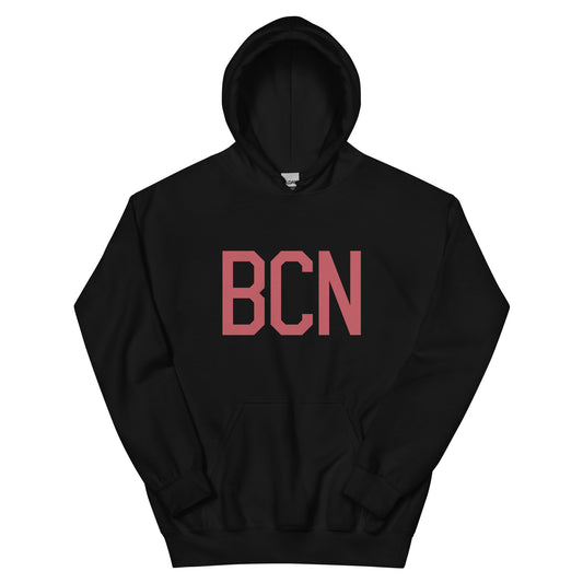 Aviation Enthusiast Hoodie - Deep Pink Graphic • BCN Barcelona • YHM Designs - Image 01