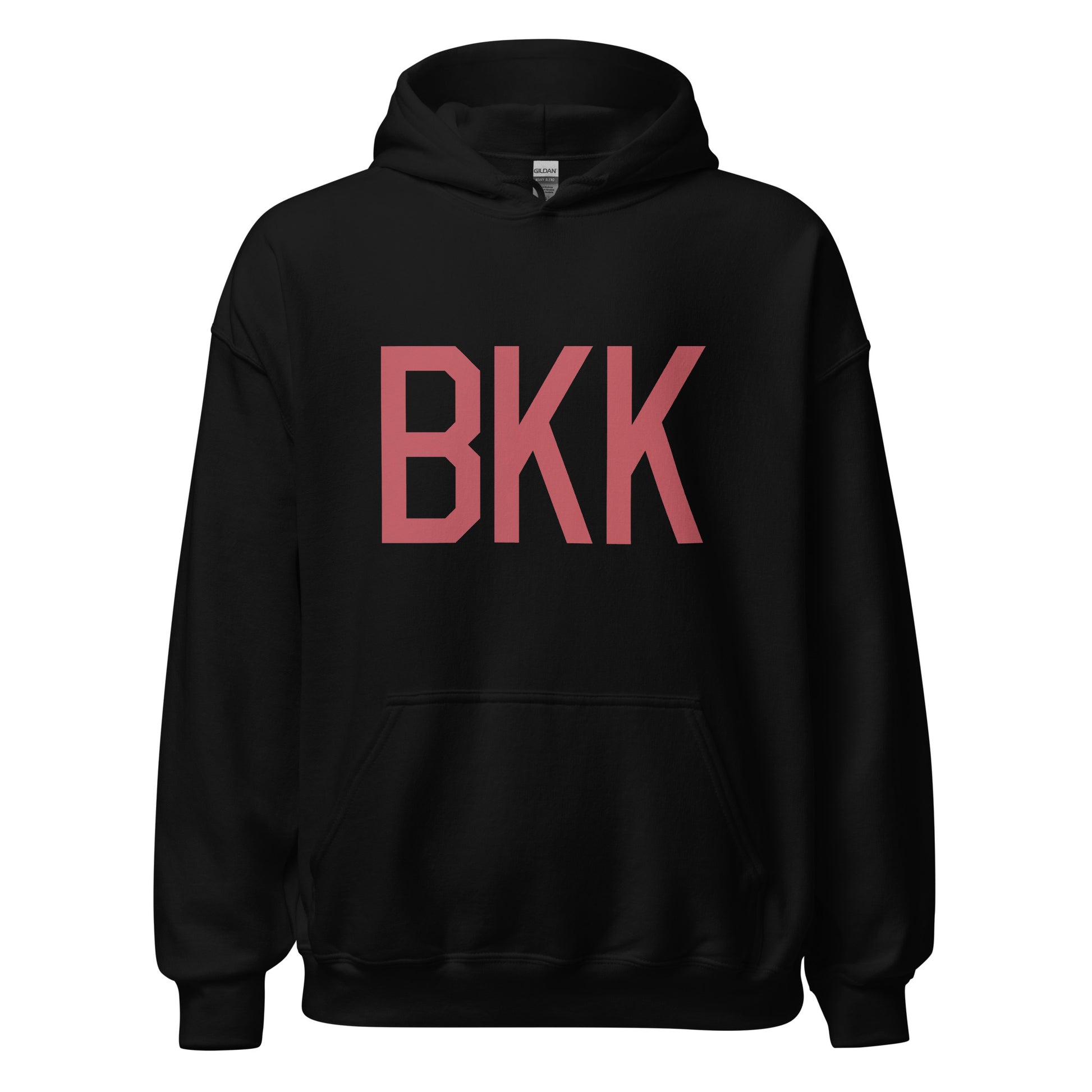 Aviation Enthusiast Hoodie - Deep Pink Graphic • BKK Bangkok • YHM Designs - Image 03