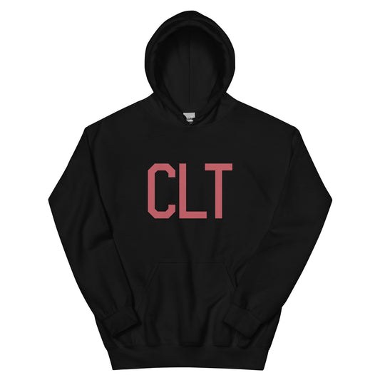Aviation Enthusiast Hoodie - Deep Pink Graphic • CLT Charlotte • YHM Designs - Image 01