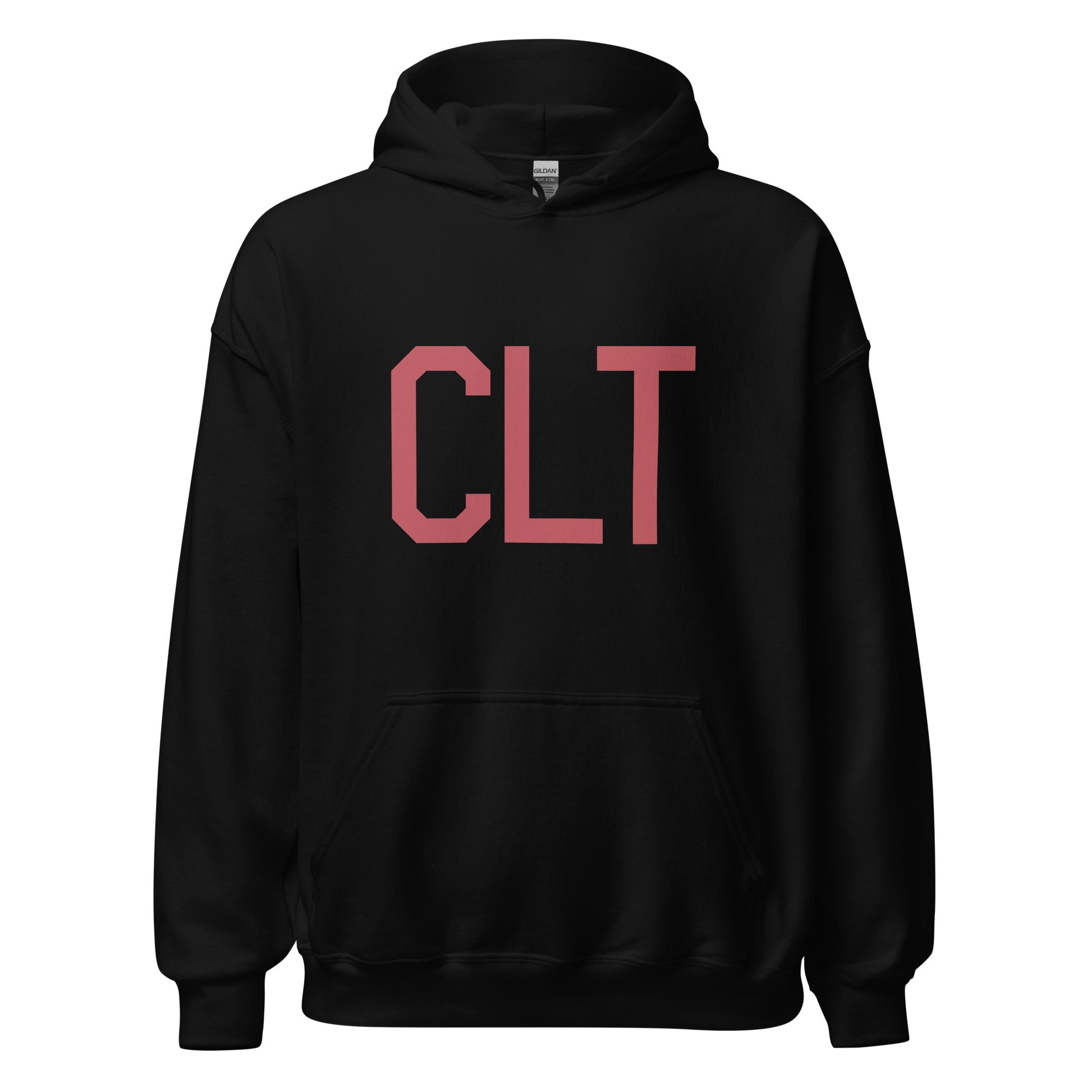 Aviation Enthusiast Hoodie - Deep Pink Graphic • CLT Charlotte • YHM Designs - Image 03