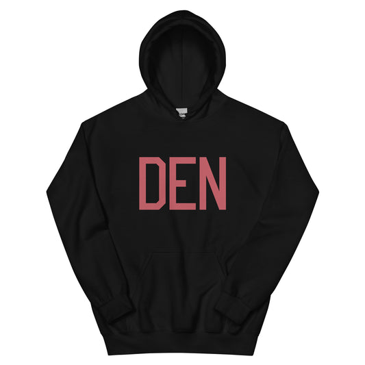 Aviation Enthusiast Hoodie - Deep Pink Graphic • DEN Denver • YHM Designs - Image 01