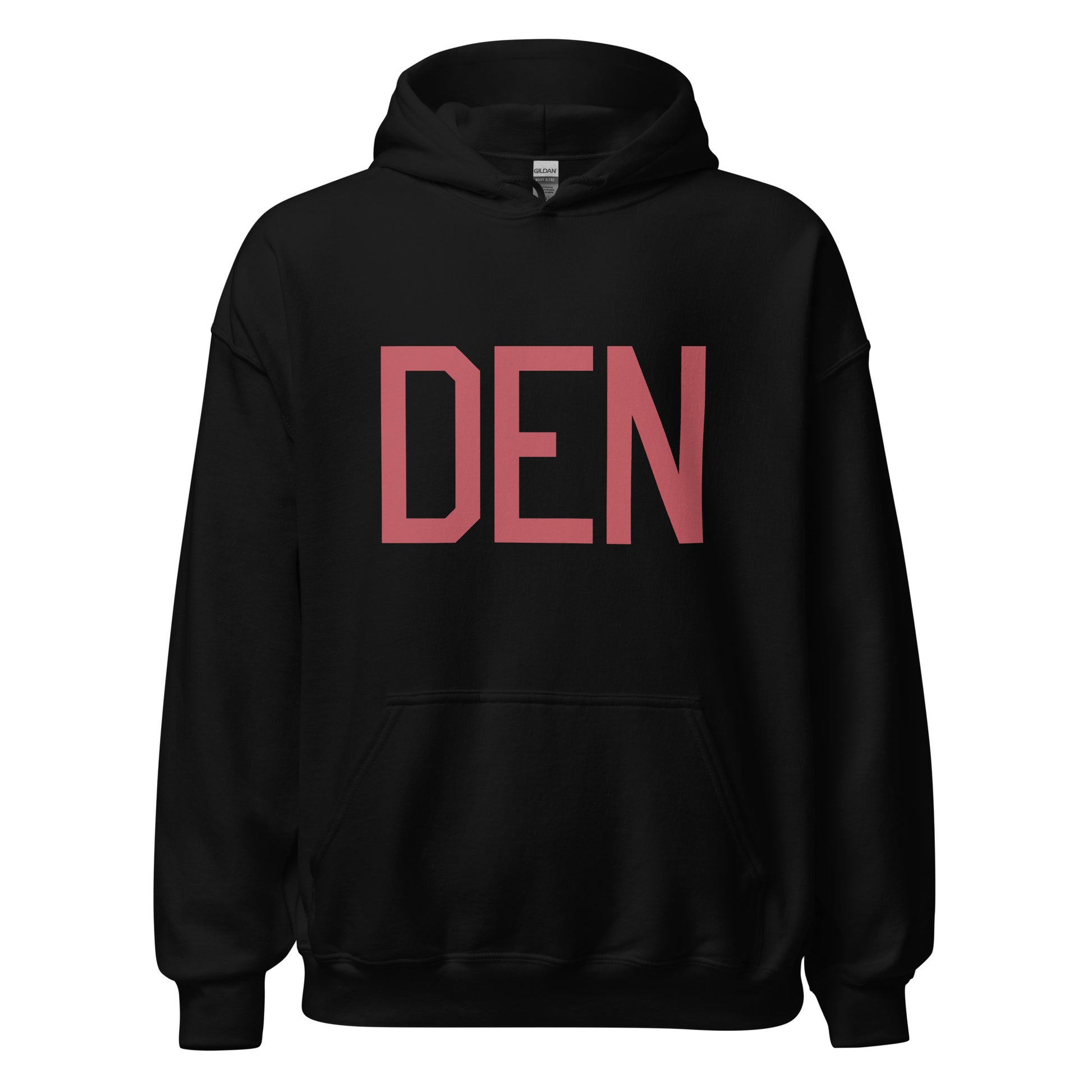 Aviation Enthusiast Hoodie - Deep Pink Graphic • DEN Denver • YHM Designs - Image 03