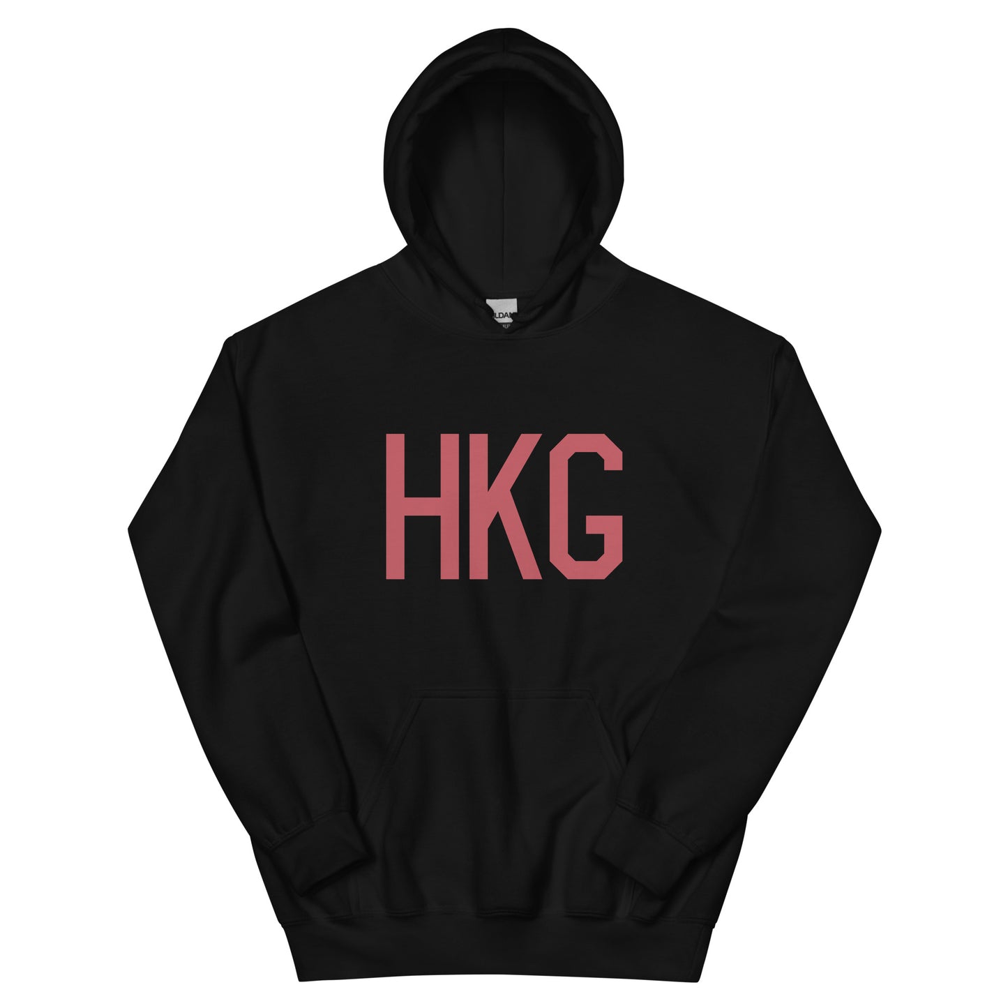 Aviation Enthusiast Hoodie - Deep Pink Graphic • HKG Hong Kong • YHM Designs - Image 01