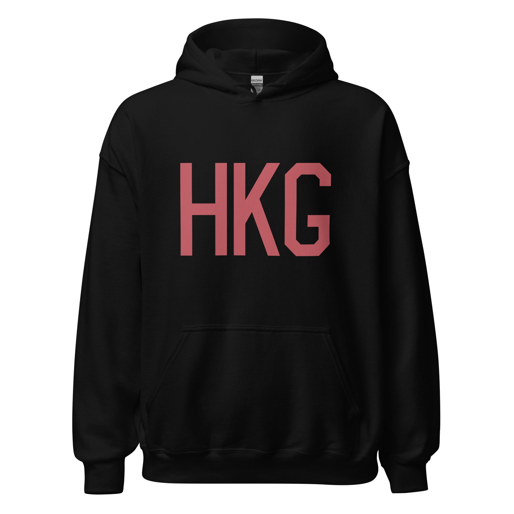 Aviation Enthusiast Hoodie - Deep Pink Graphic • HKG Hong Kong • YHM Designs - Image 03