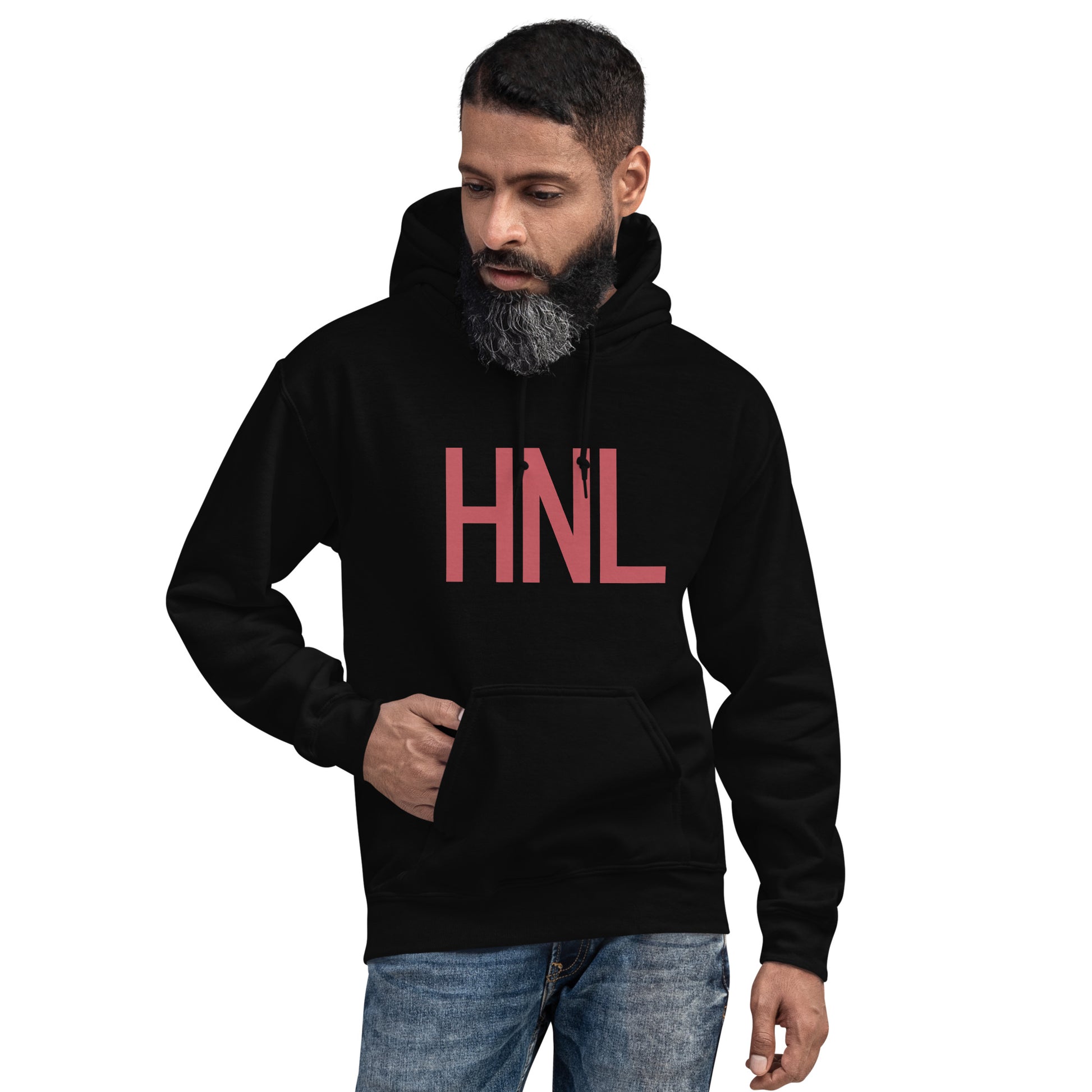 Aviation Enthusiast Hoodie - Deep Pink Graphic • HNL Honolulu • YHM Designs - Image 05