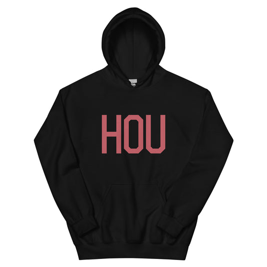 Aviation Enthusiast Hoodie - Deep Pink Graphic • HOU Houston • YHM Designs - Image 01