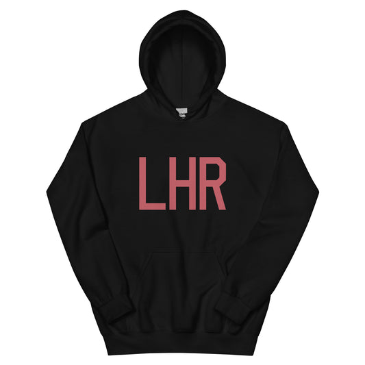 Aviation Enthusiast Hoodie - Deep Pink Graphic • LHR London • YHM Designs - Image 01