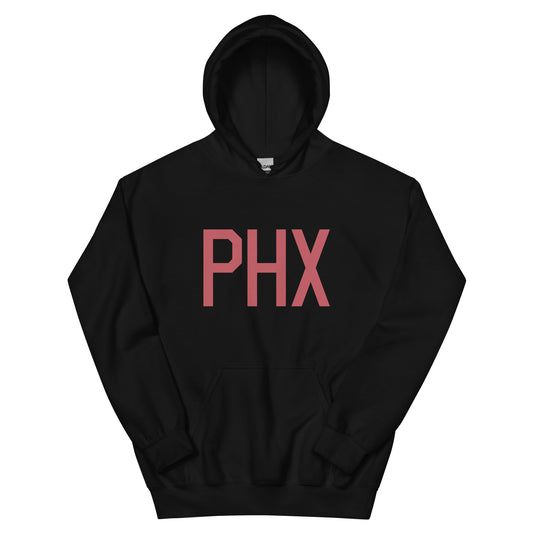 Aviation Enthusiast Hoodie - Deep Pink Graphic • PHX Phoenix • YHM Designs - Image 01