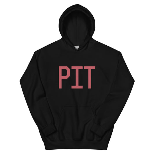 Aviation Enthusiast Hoodie - Deep Pink Graphic • PIT Pittsburgh • YHM Designs - Image 01