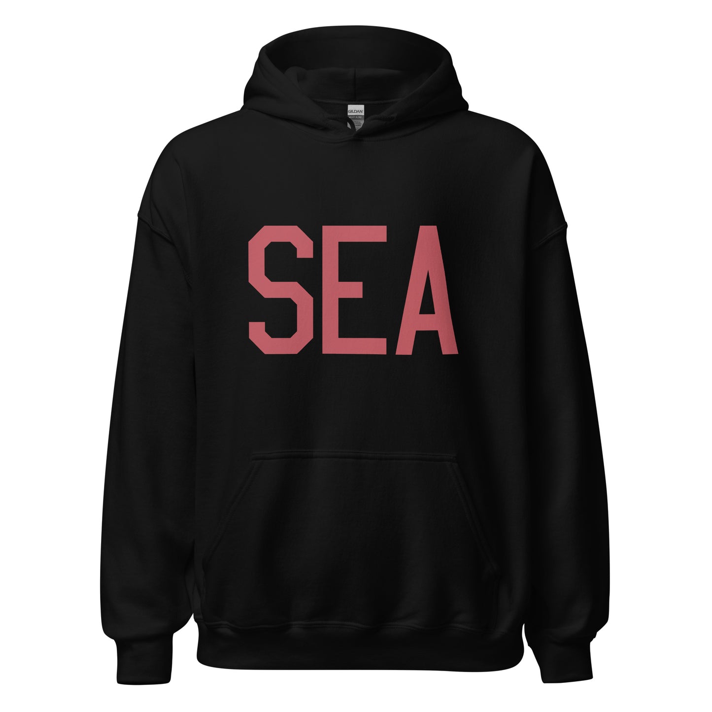 Aviation Enthusiast Hoodie - Deep Pink Graphic • SEA Seattle • YHM Designs - Image 03