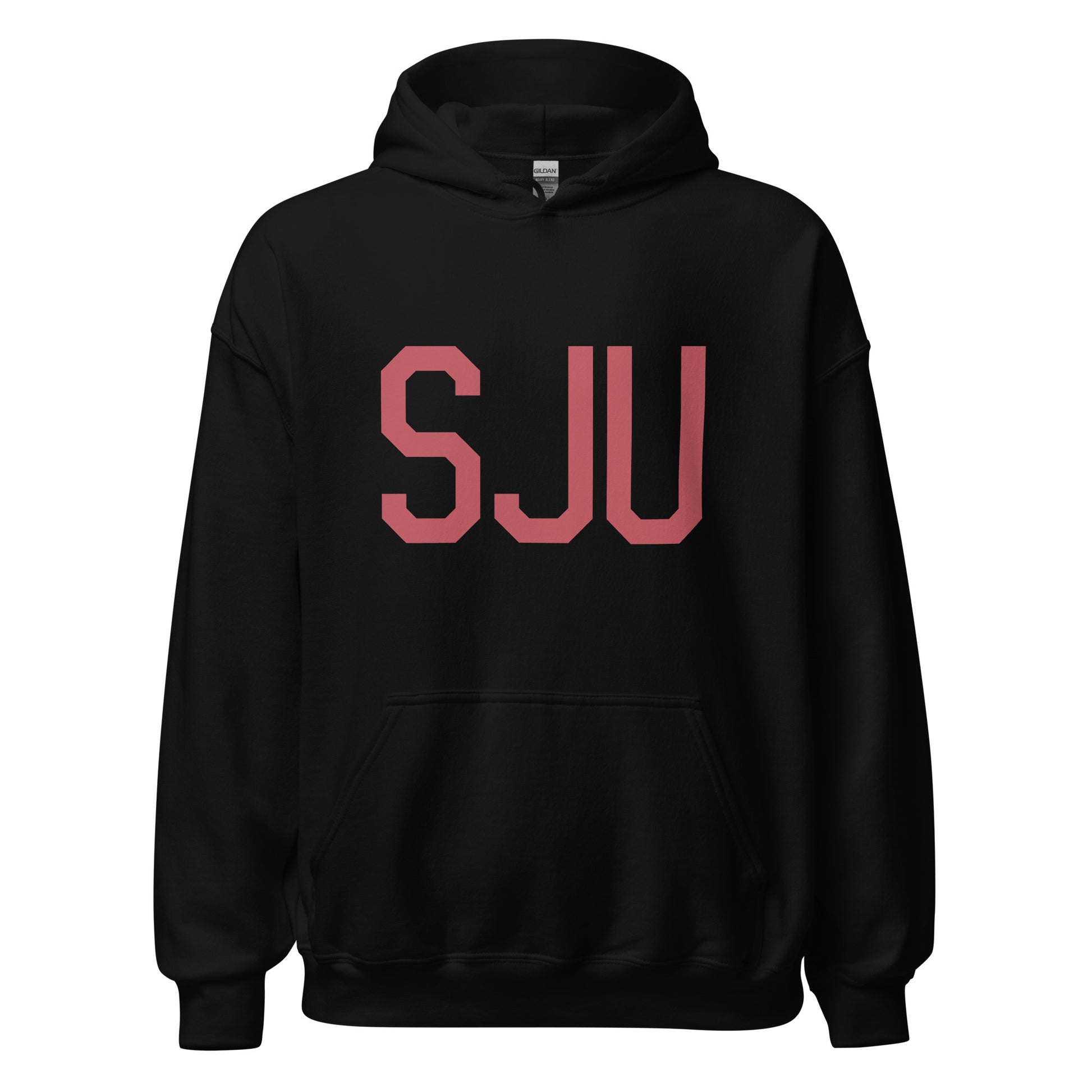 Aviation Enthusiast Hoodie - Deep Pink Graphic • SJU San Juan • YHM Designs - Image 03