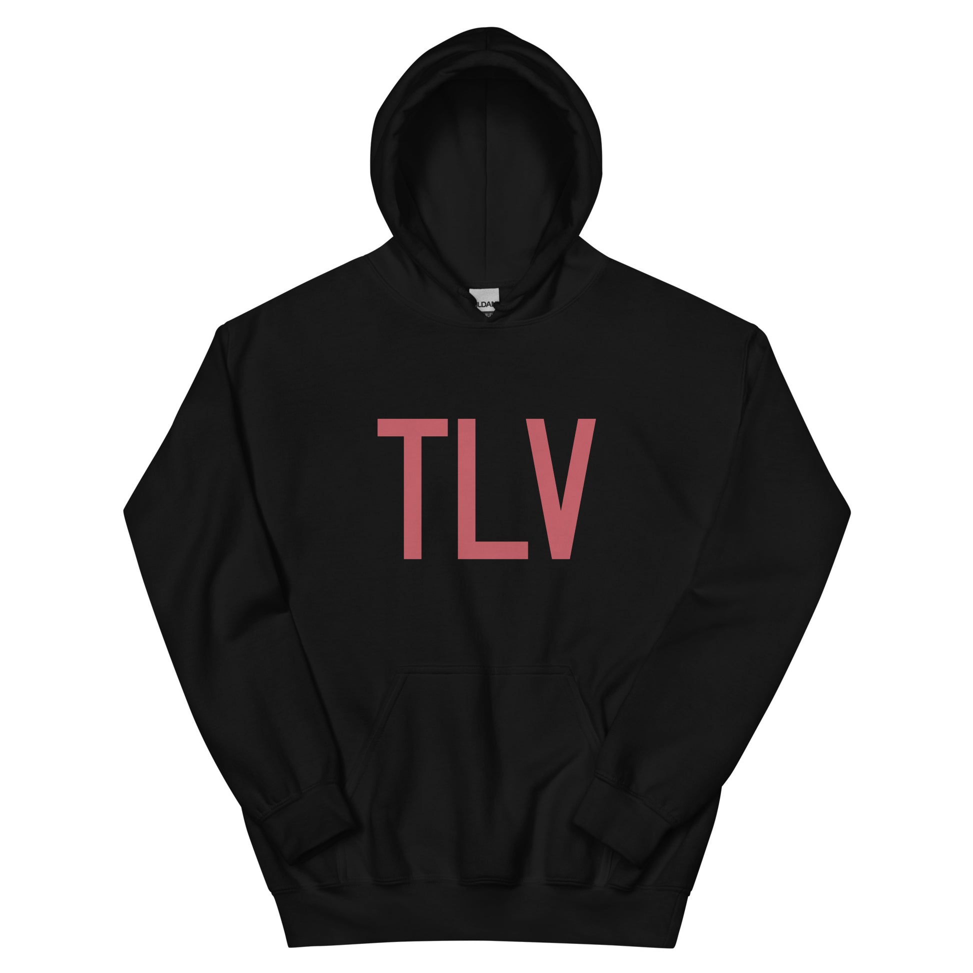 Aviation Enthusiast Hoodie - Deep Pink Graphic • TLV Tel Aviv • YHM Designs - Image 01