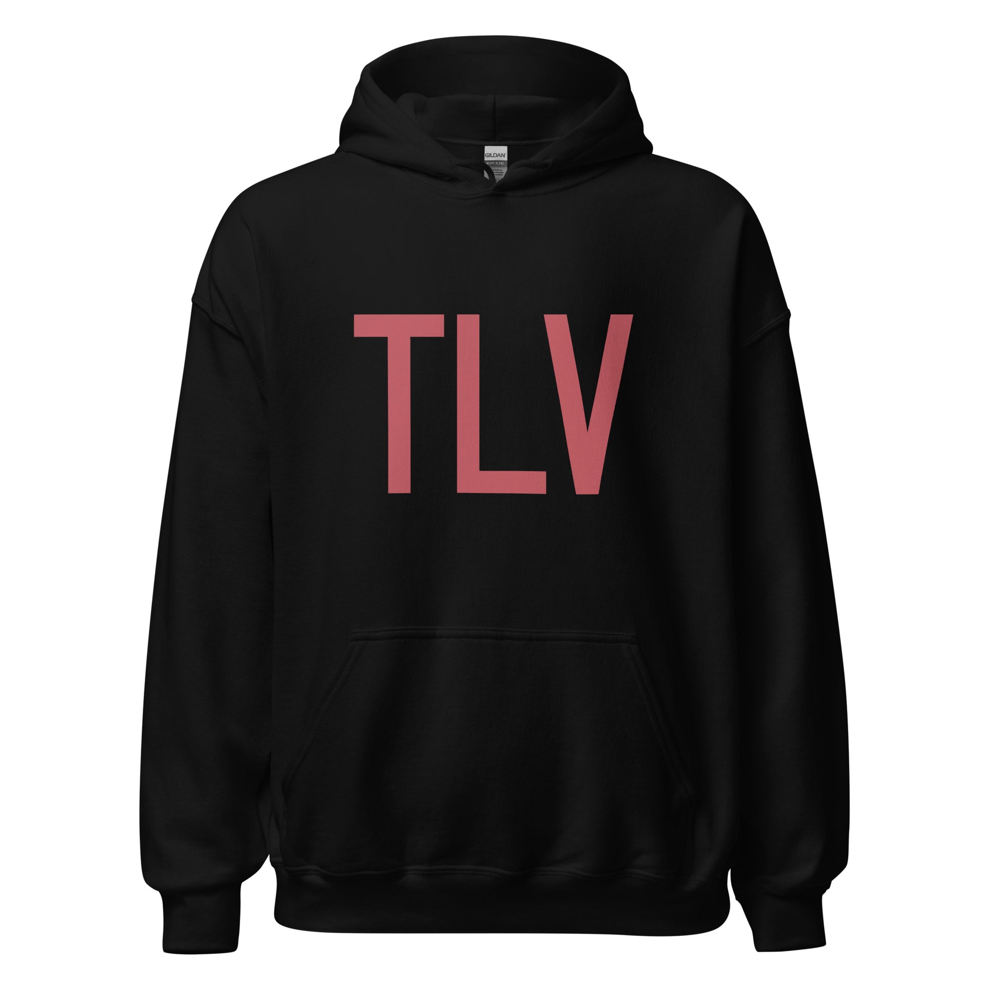 Aviation Enthusiast Hoodie - Deep Pink Graphic • TLV Tel Aviv • YHM Designs - Image 03