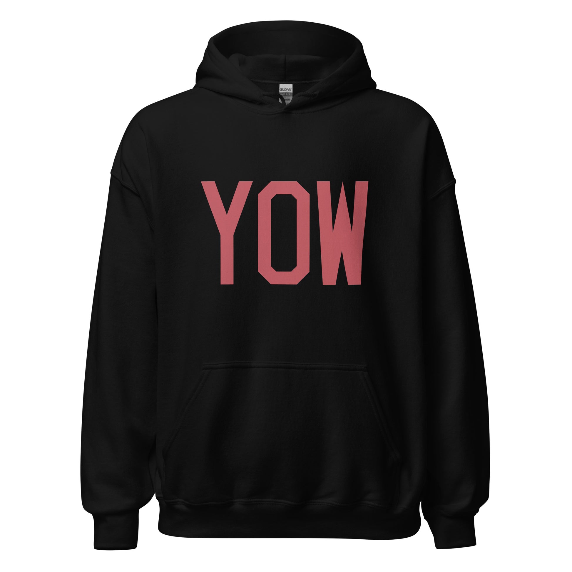 Aviation Enthusiast Hoodie - Deep Pink Graphic • YOW Ottawa • YHM Designs - Image 03