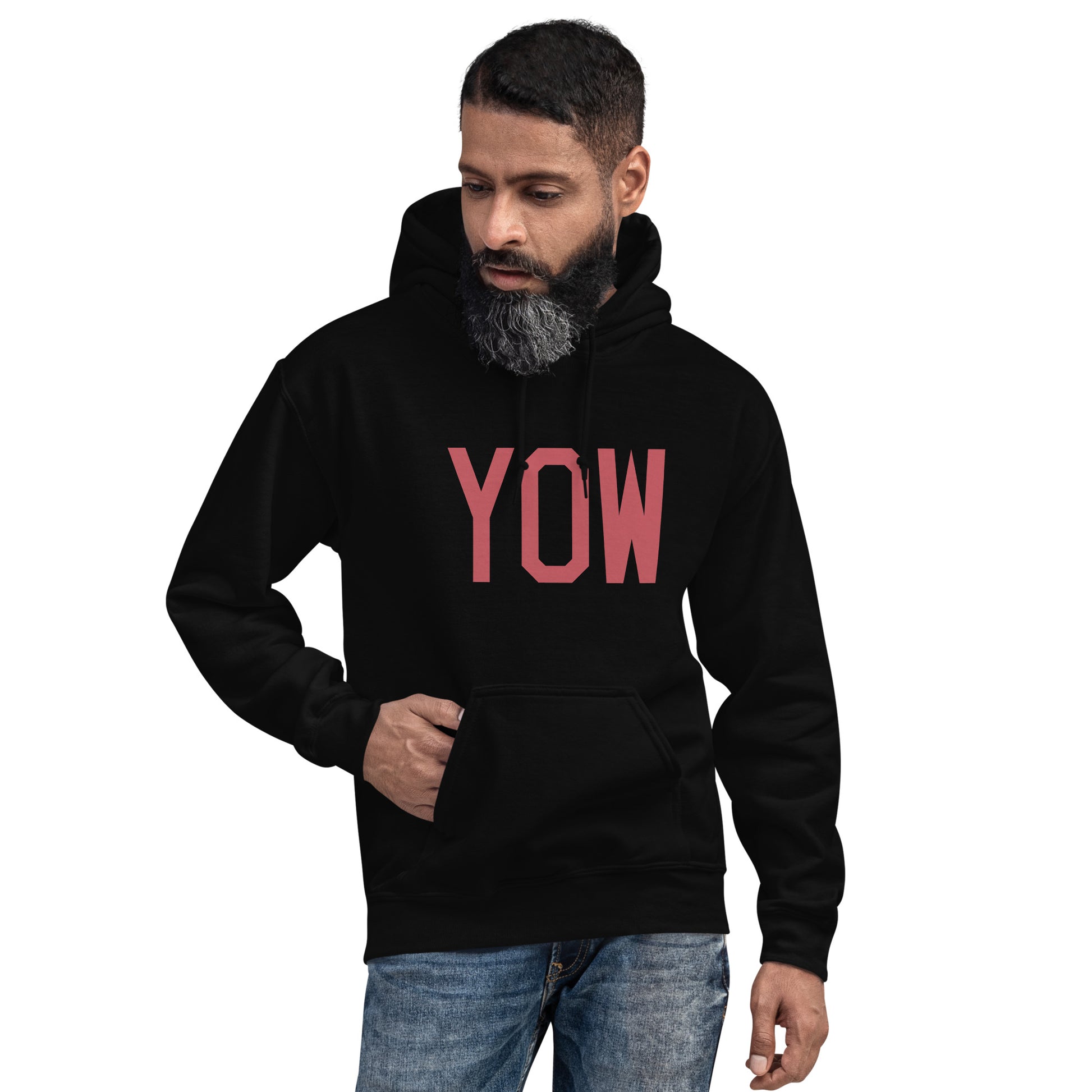 Aviation Enthusiast Hoodie - Deep Pink Graphic • YOW Ottawa • YHM Designs - Image 05