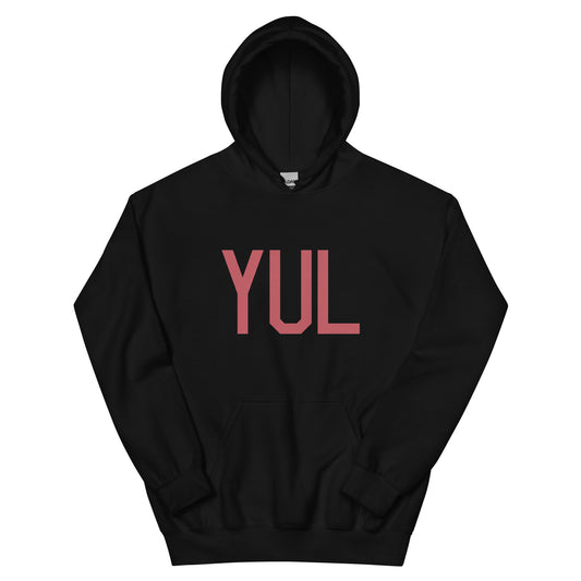 Aviation Enthusiast Hoodie - Deep Pink Graphic • YUL Montreal • YHM Designs - Image 01