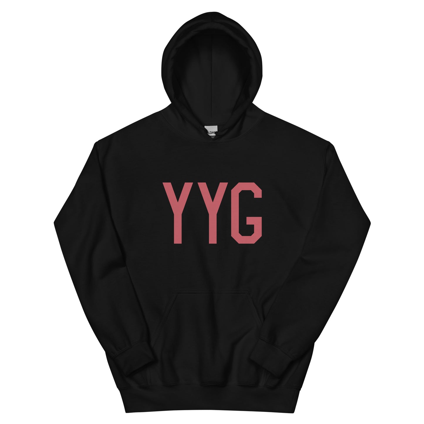 Aviation Enthusiast Hoodie - Deep Pink Graphic • YYG Charlottetown • YHM Designs - Image 01