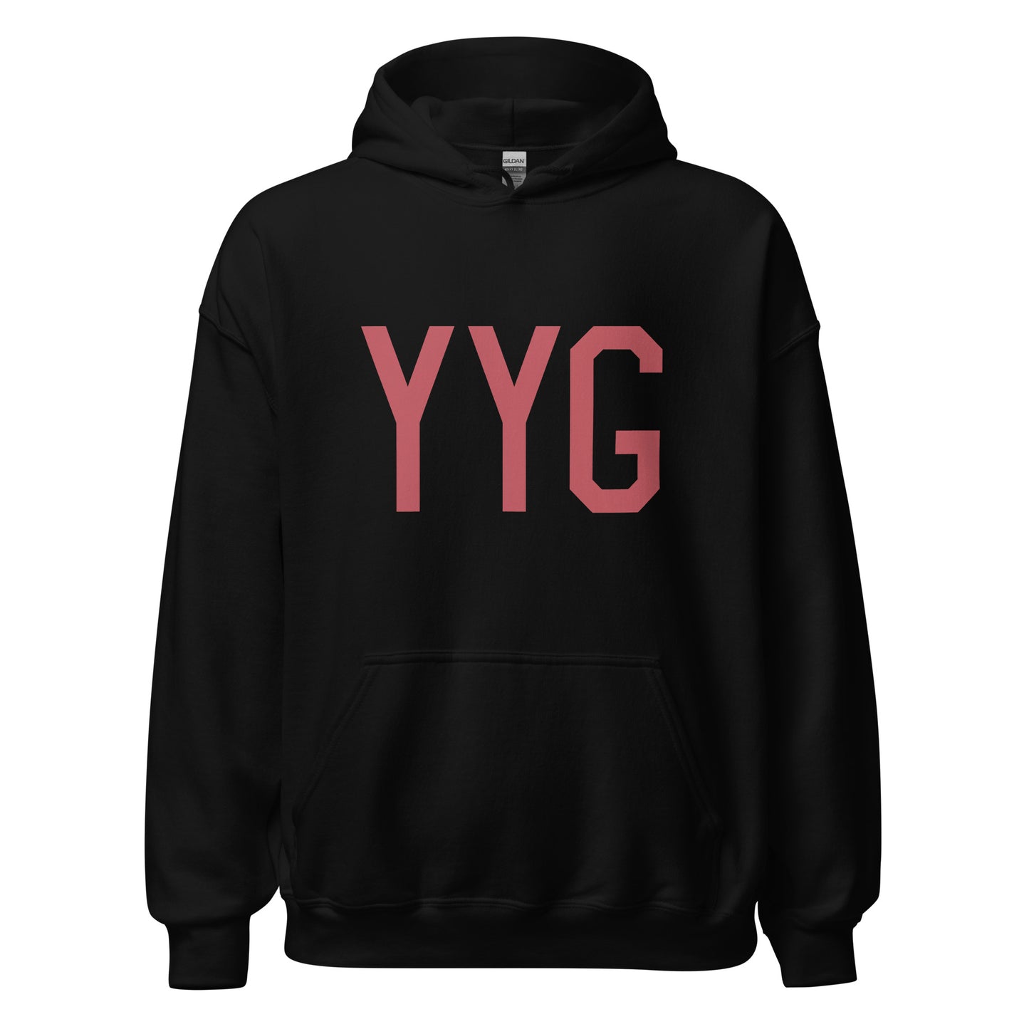 Aviation Enthusiast Hoodie - Deep Pink Graphic • YYG Charlottetown • YHM Designs - Image 03