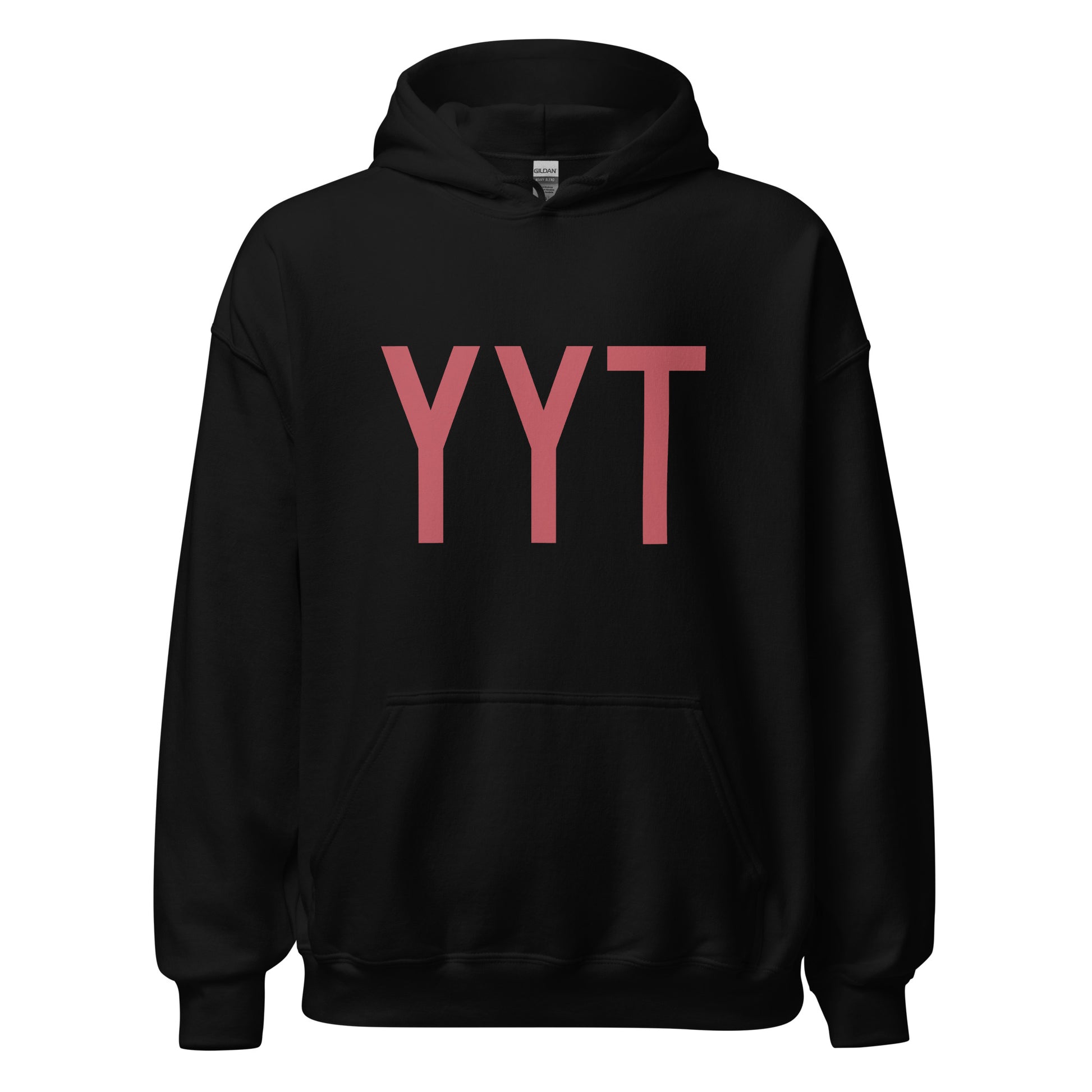 Aviation Enthusiast Hoodie - Deep Pink Graphic • YYT St. John's • YHM Designs - Image 03