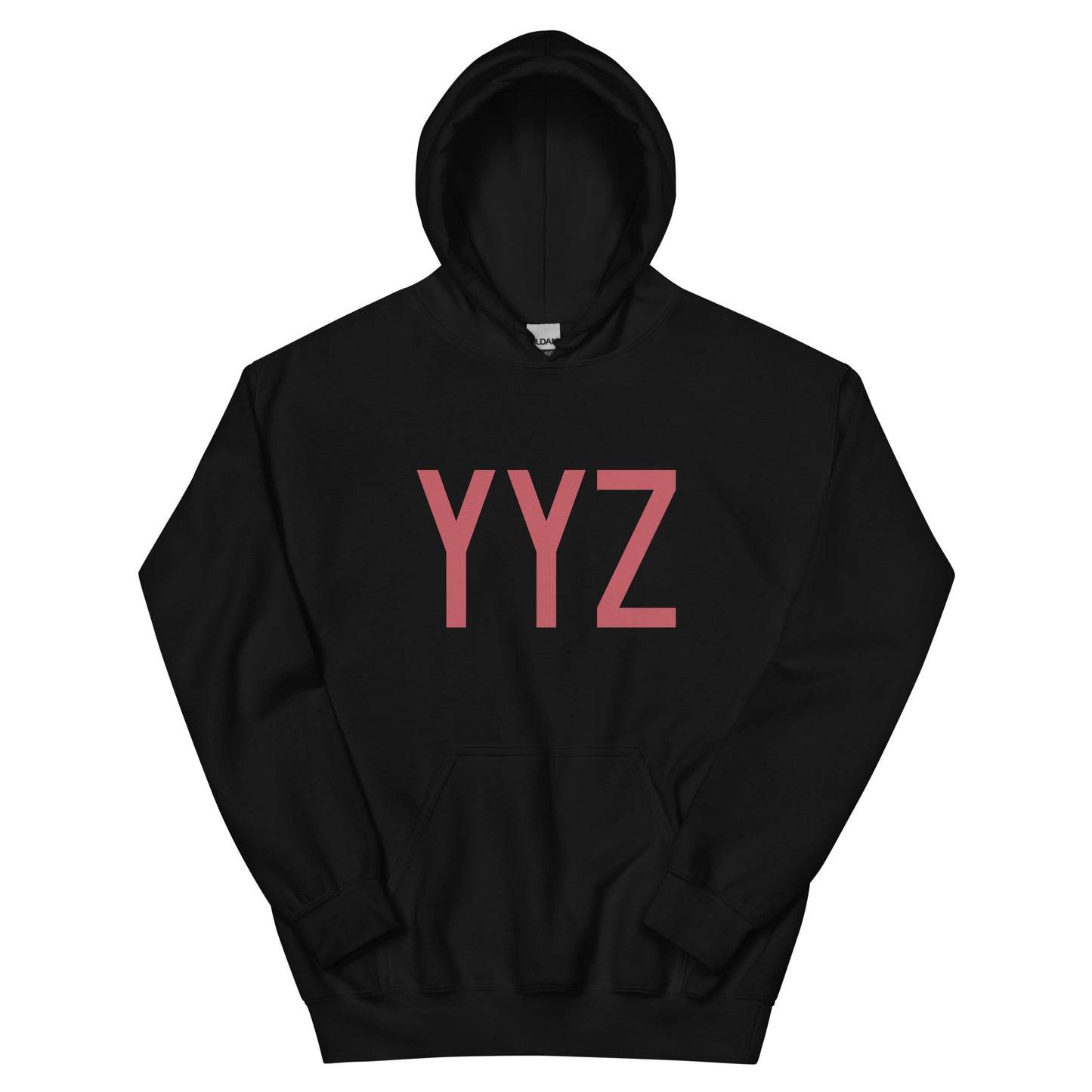 Aviation Enthusiast Hoodie - Deep Pink Graphic • YYZ Toronto • YHM Designs - Image 01