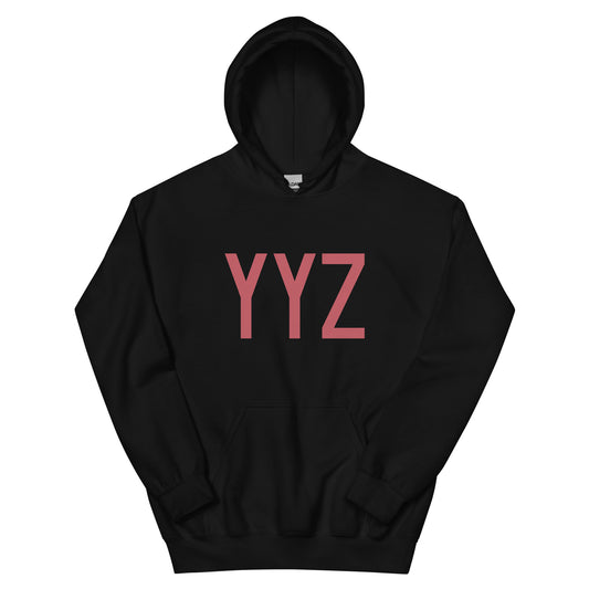 Aviation Enthusiast Hoodie - Deep Pink Graphic • YYZ Toronto • YHM Designs - Image 01